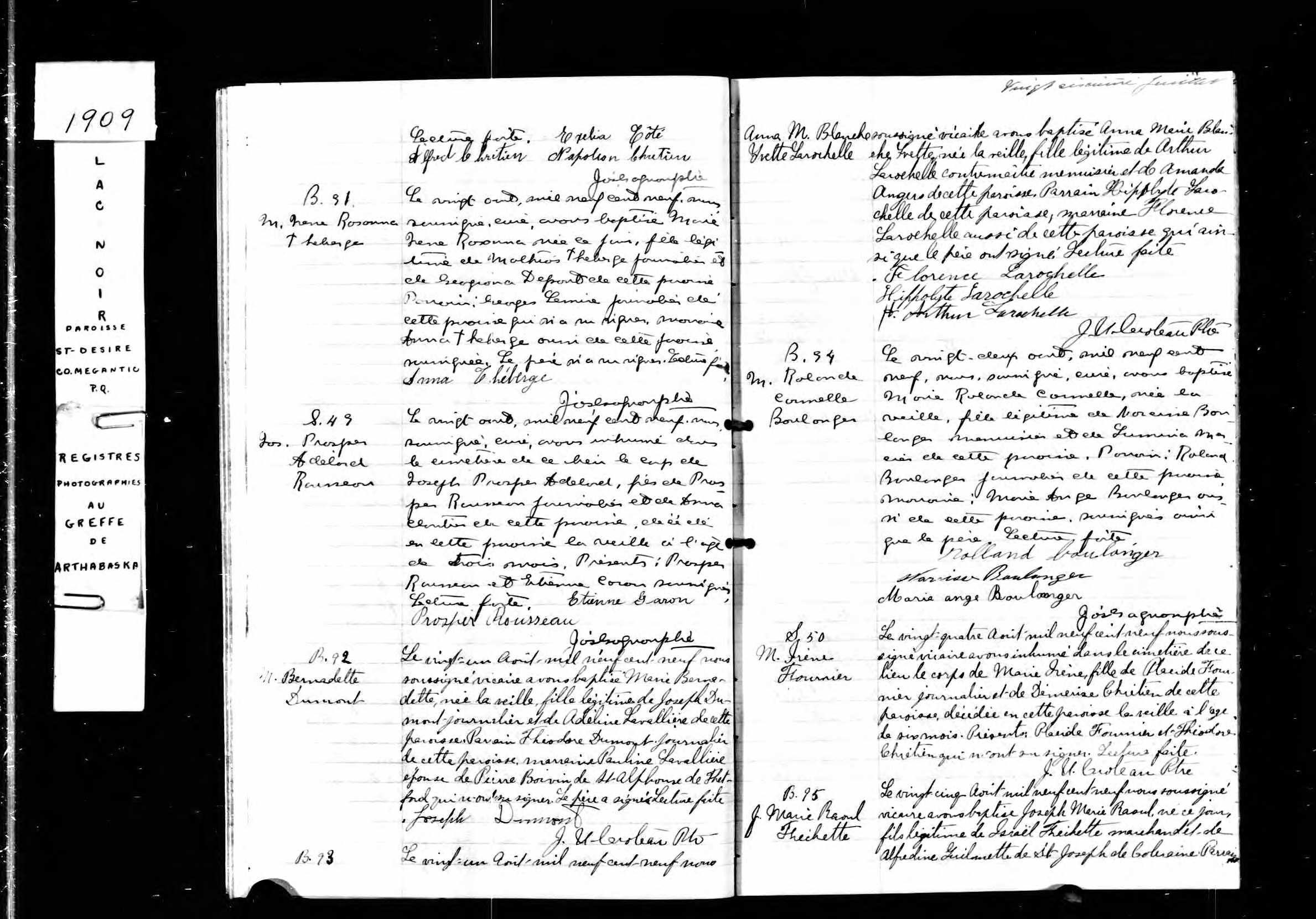 Acte de sépulture