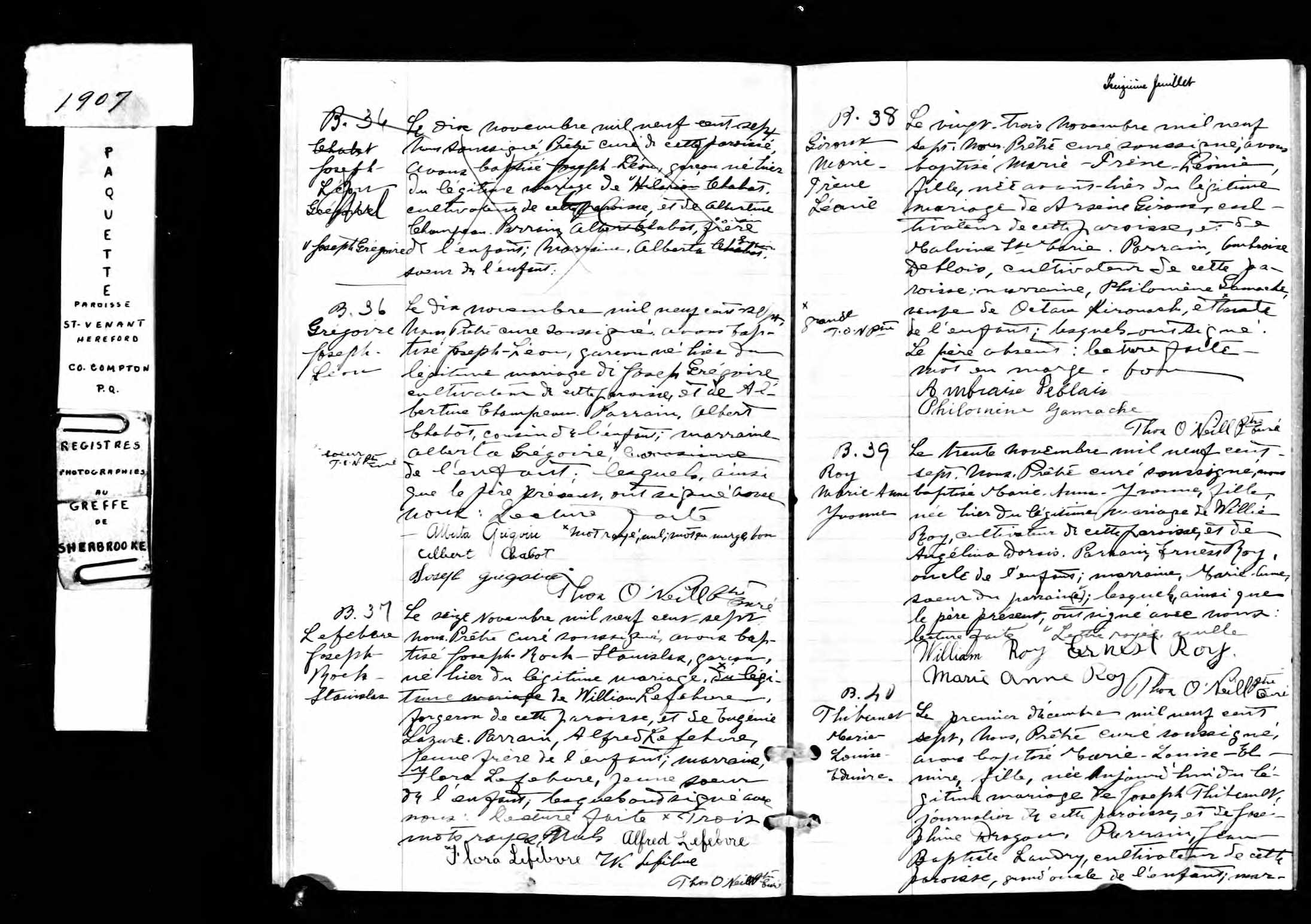 Acte de baptême