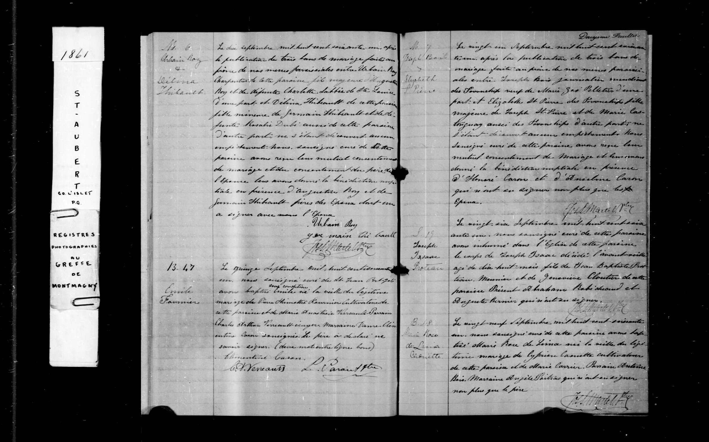 Acte de sépulture