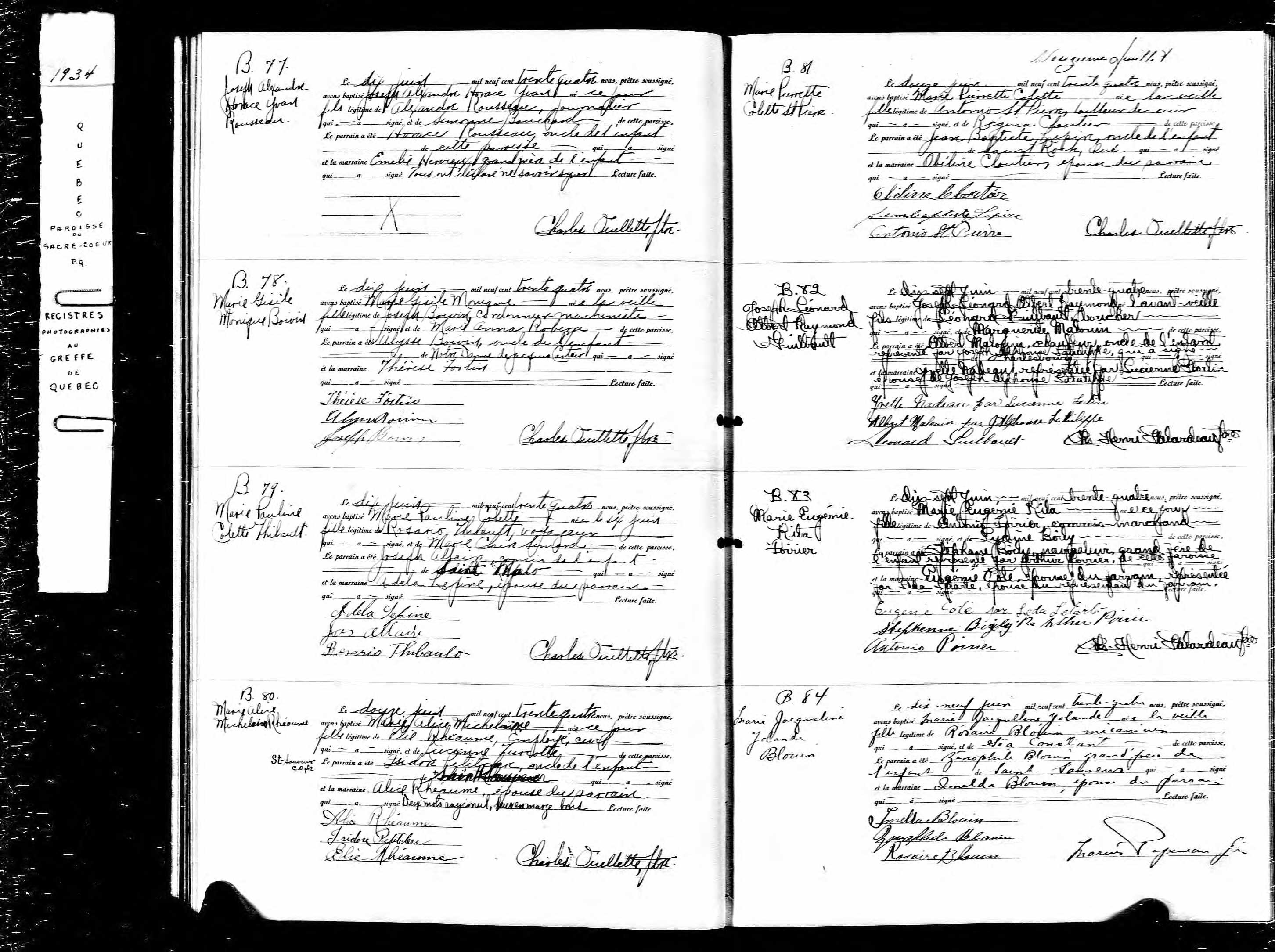 Acte de baptême