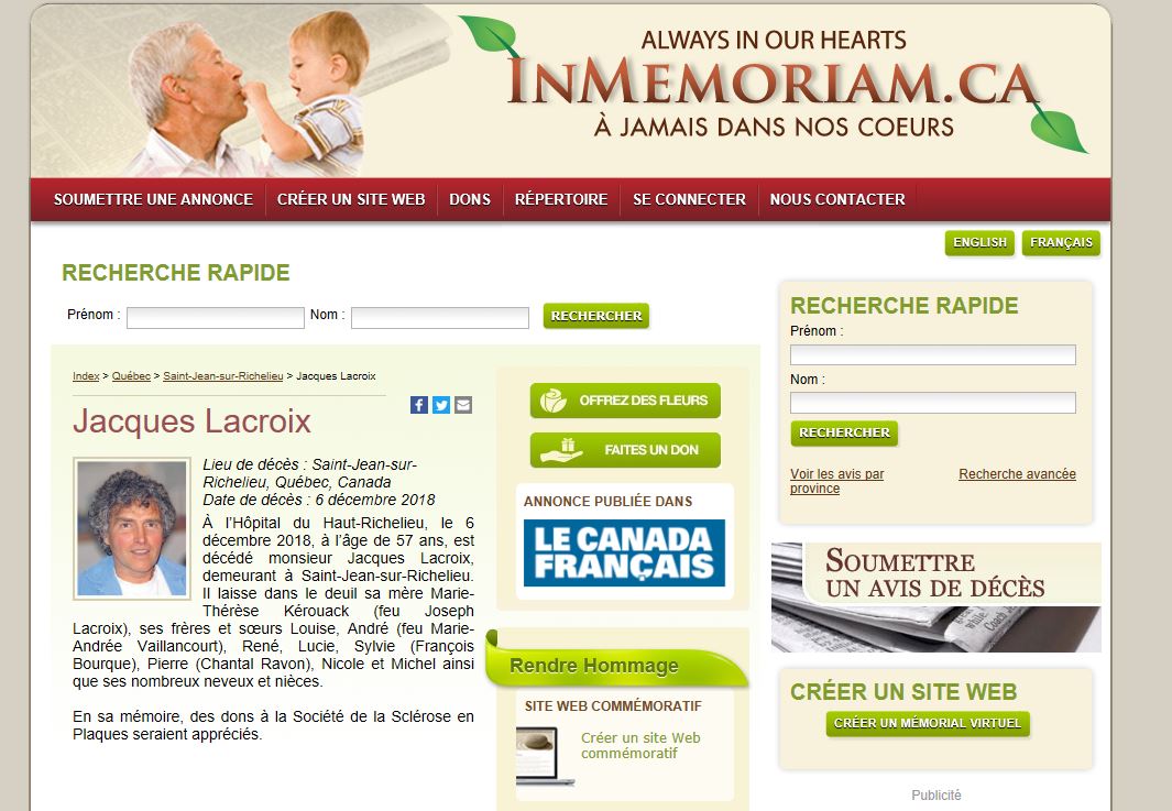 Nécrologie