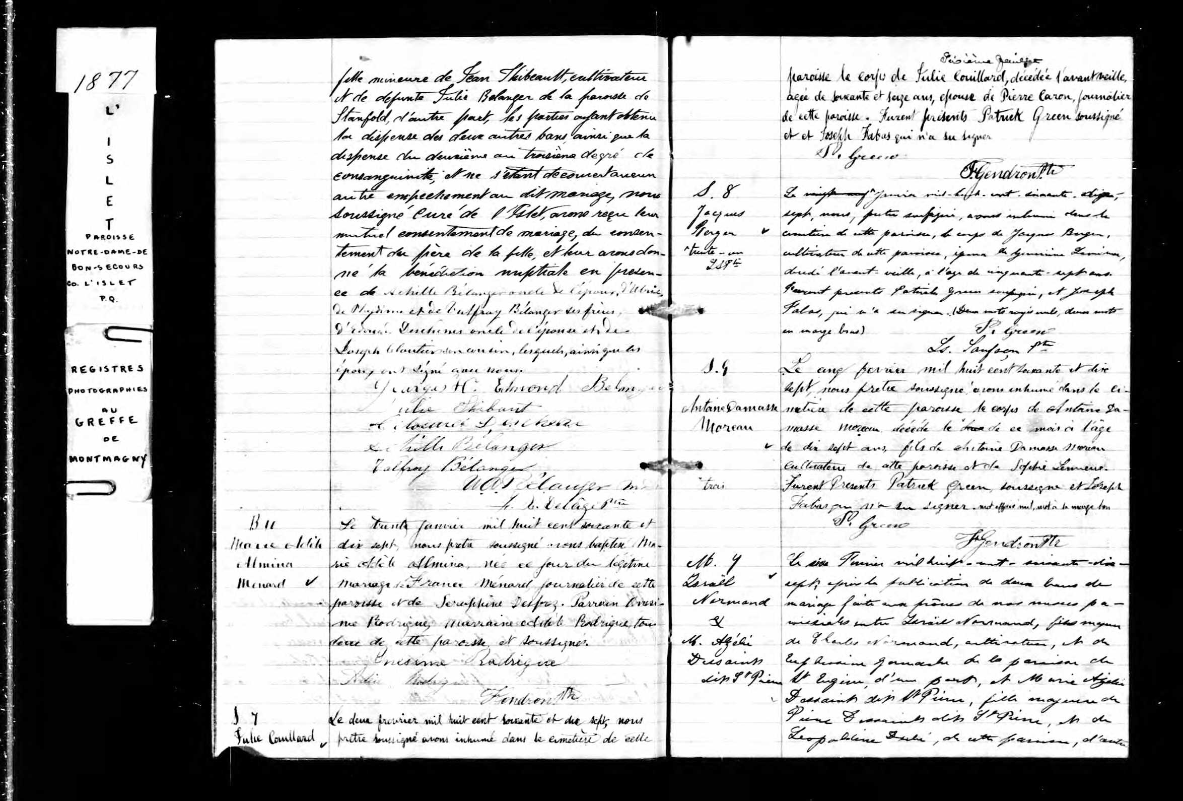 Acte de sépulture
