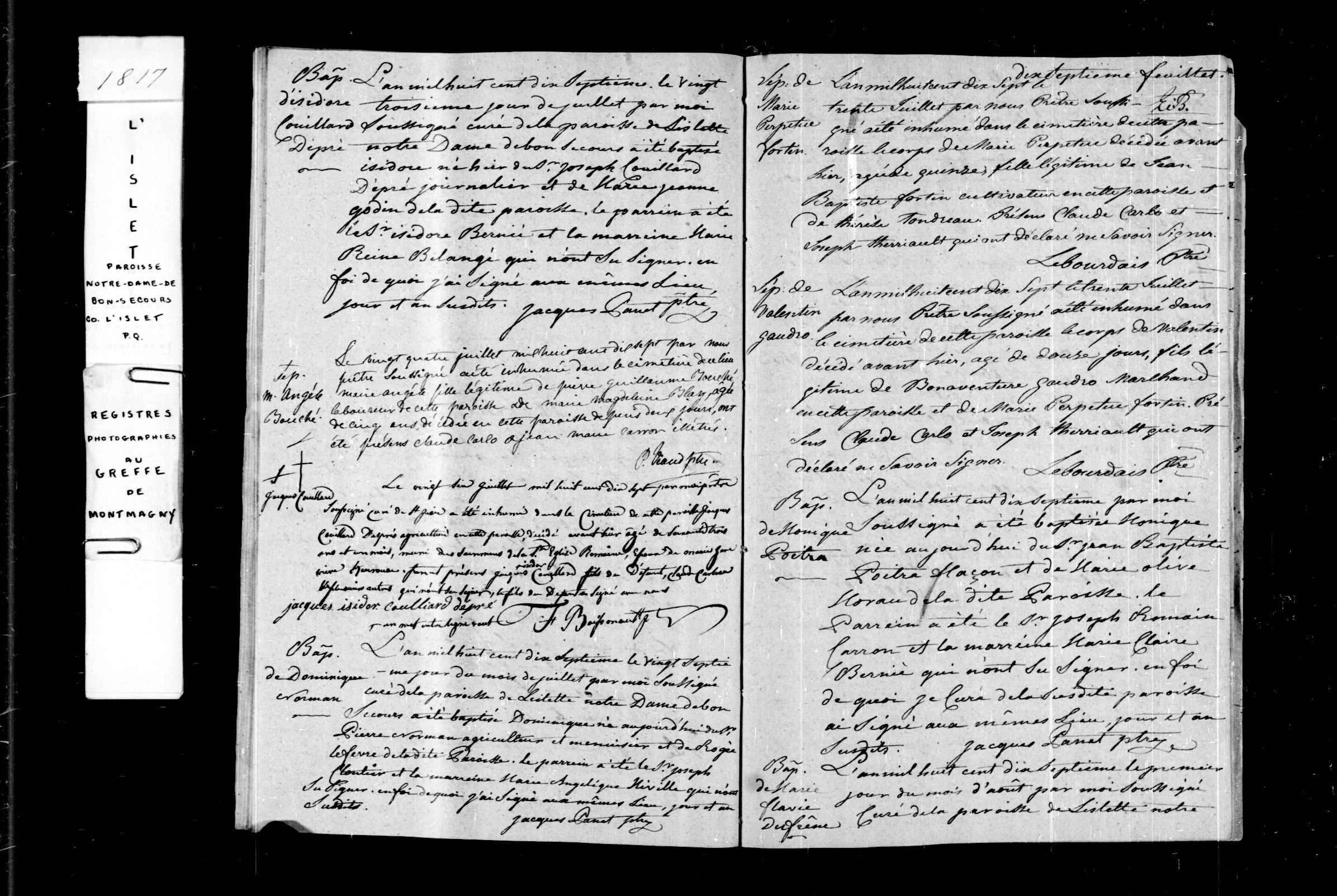 Acte de sépulture