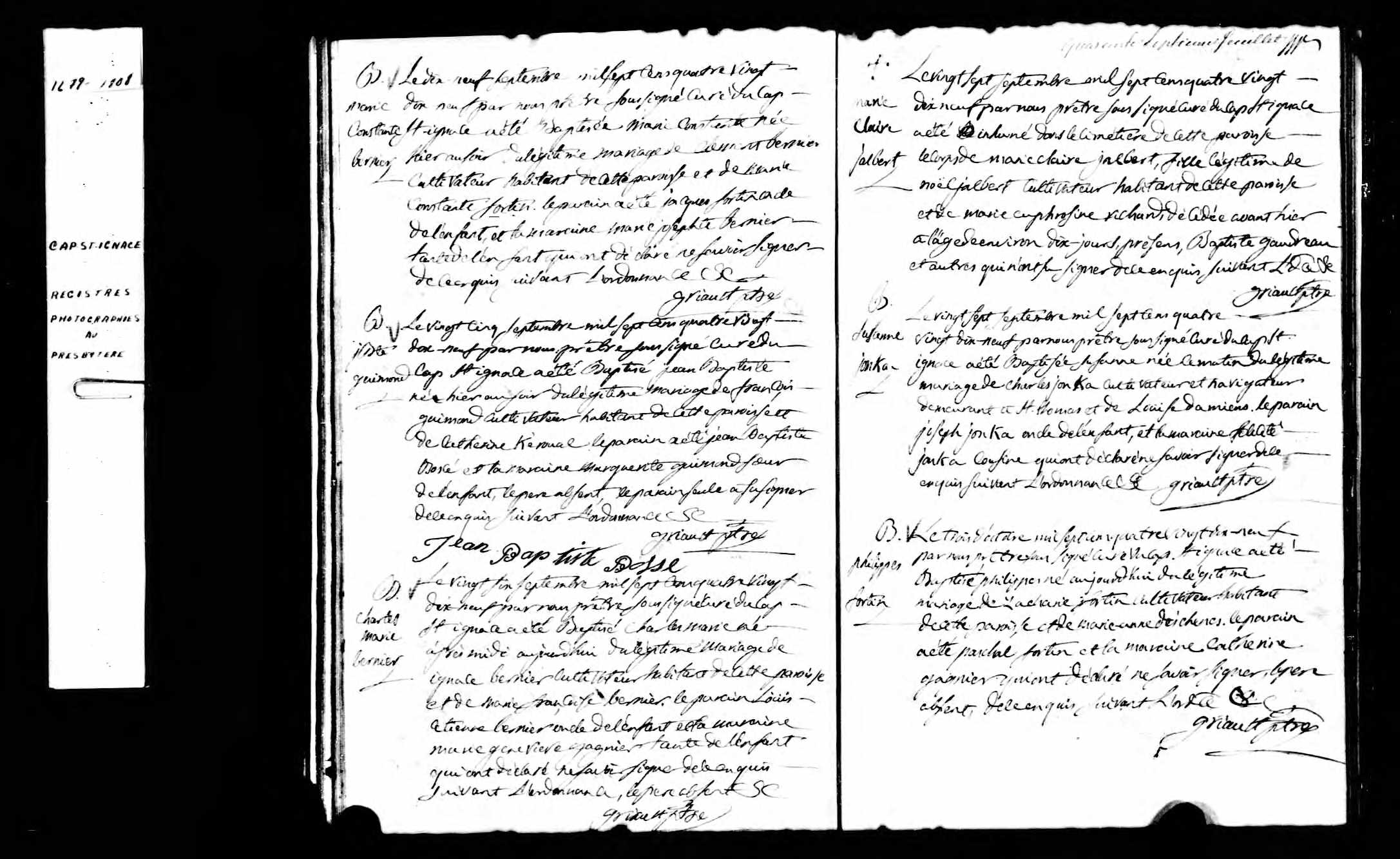 Acte de baptême