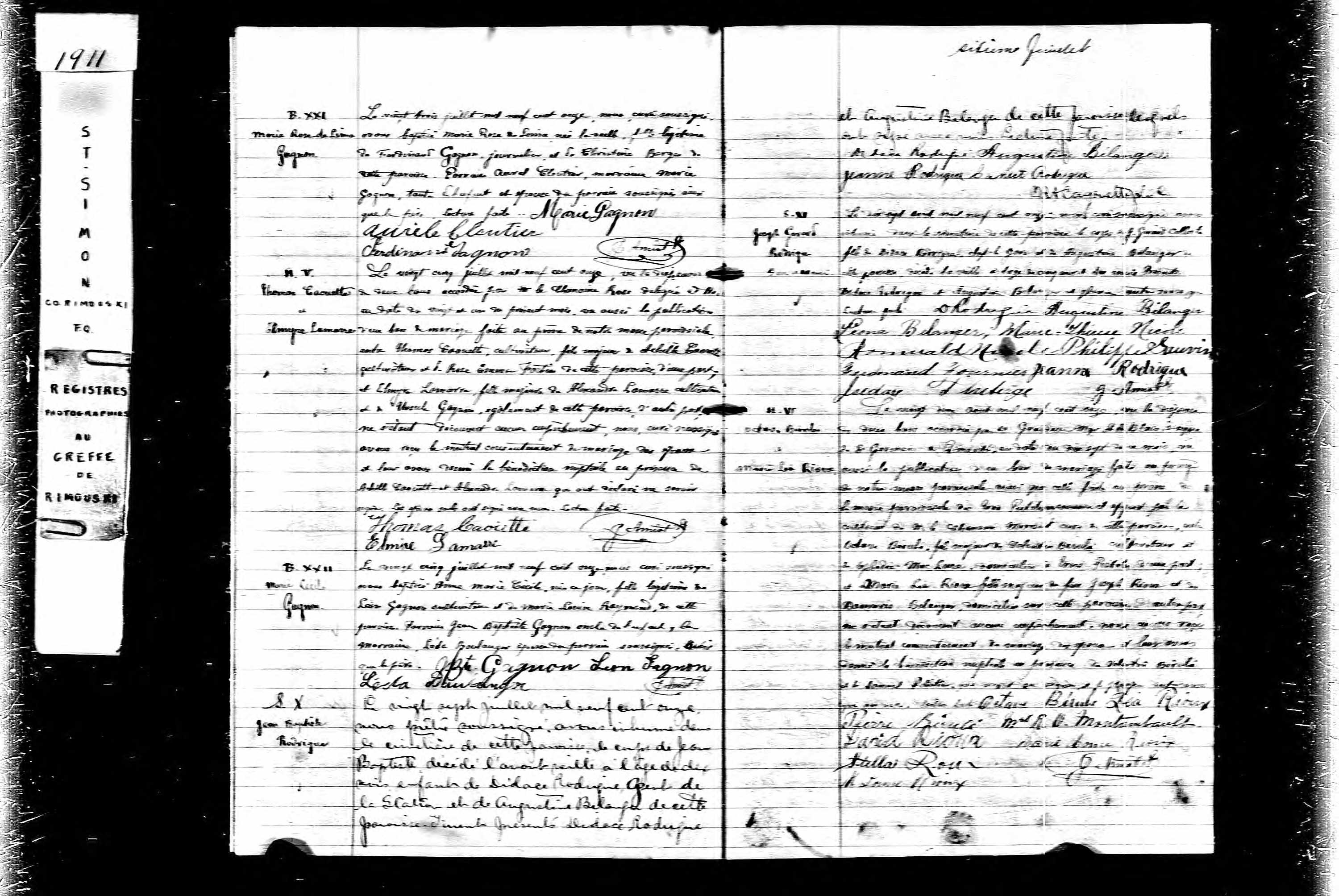 Acte de sépulture