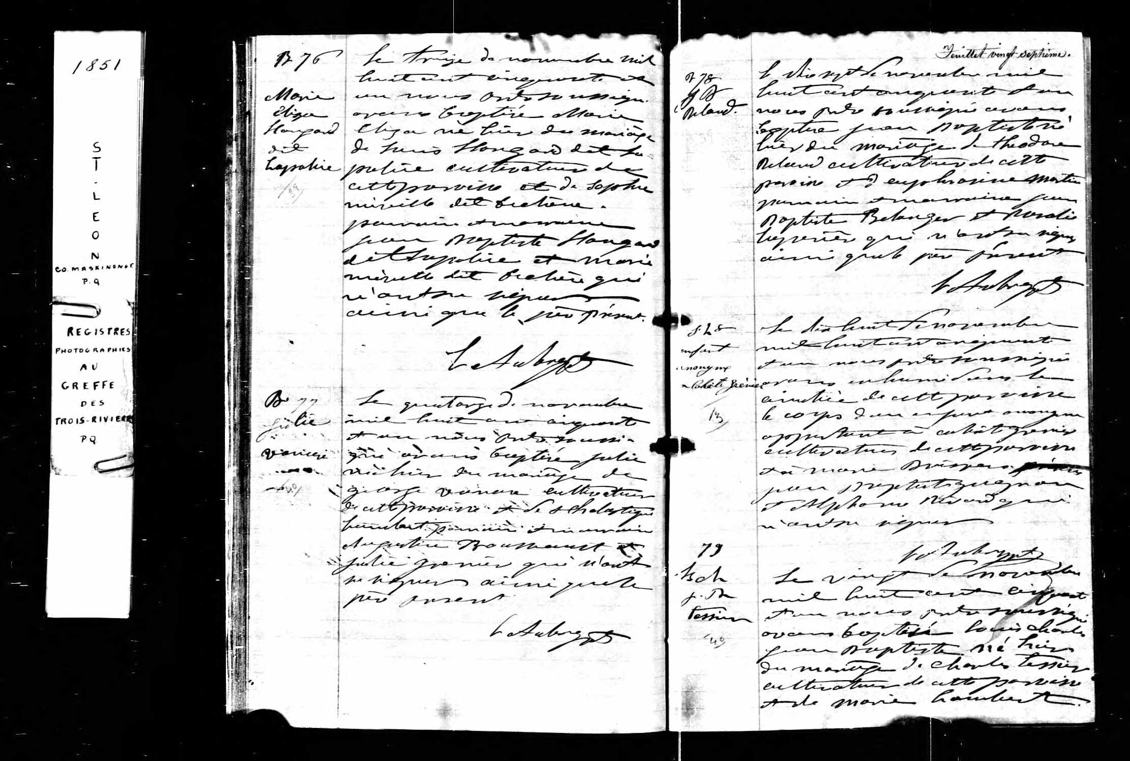 Acte de baptême