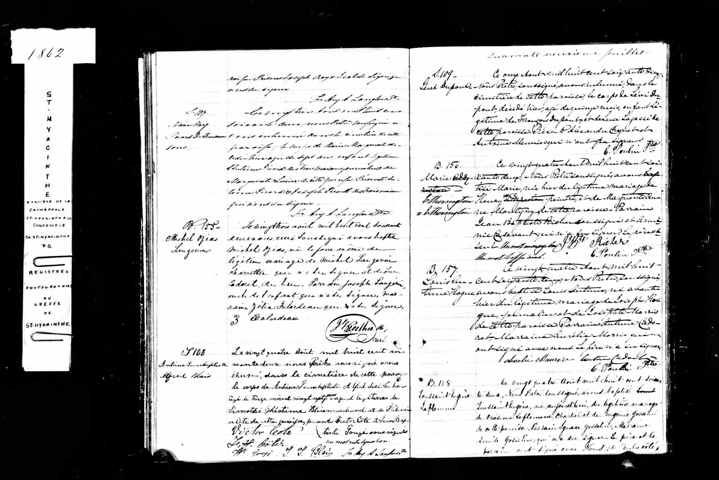 Acte de sépulture