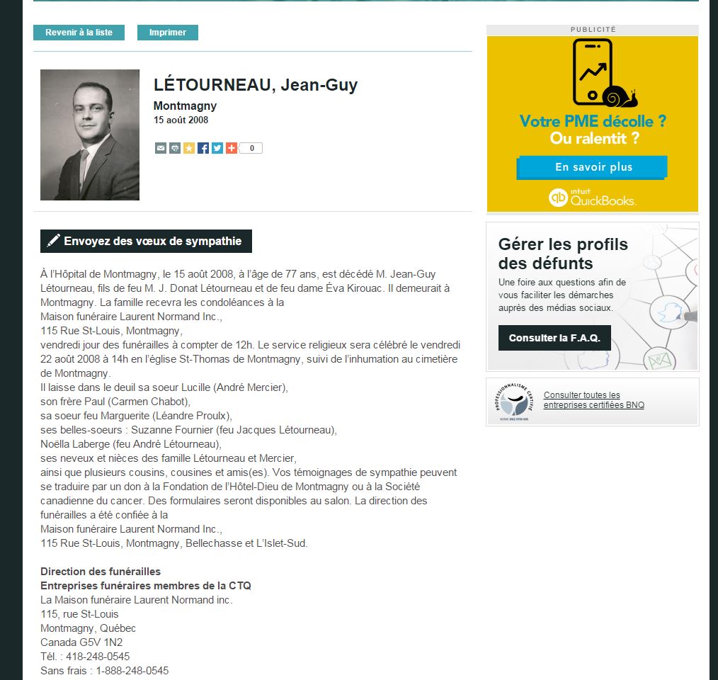 Nécrologie