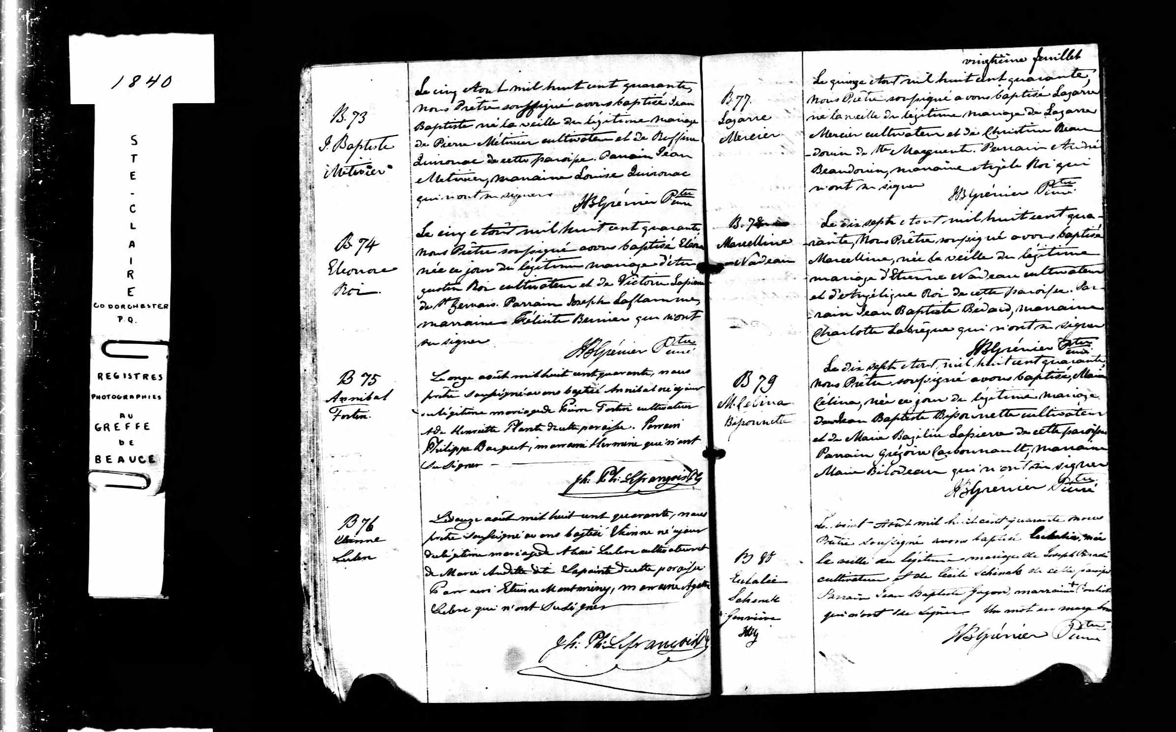 Acte de baptême