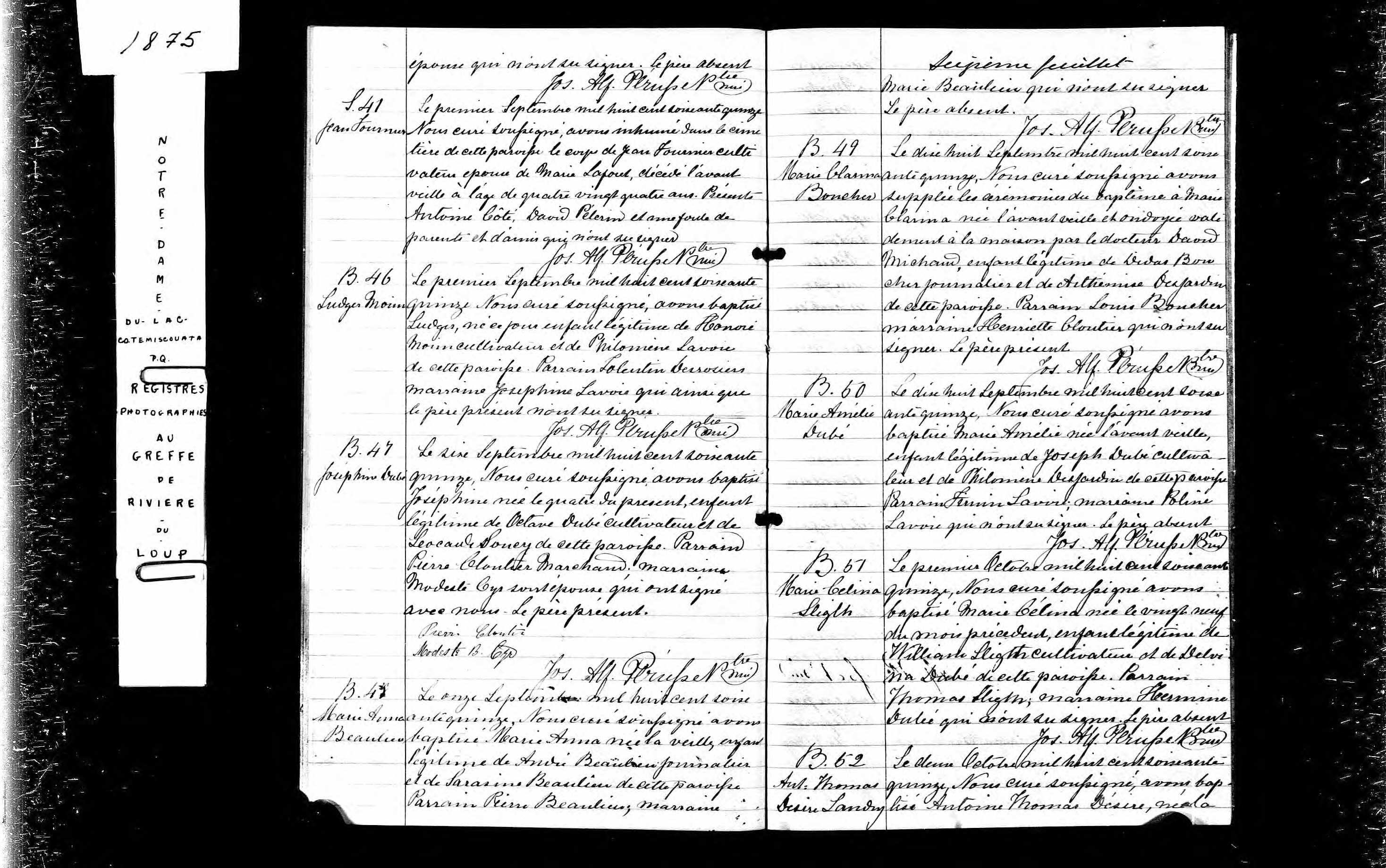Acte de sépulture