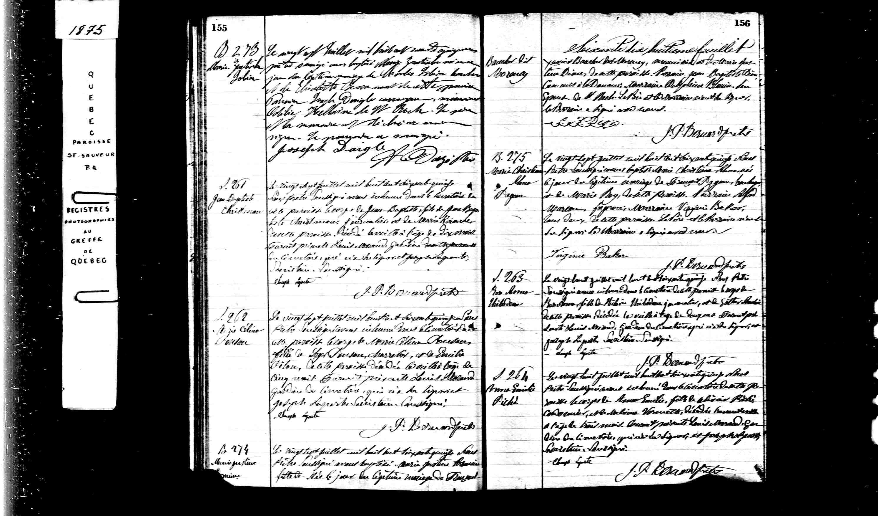 Acte de sépulture