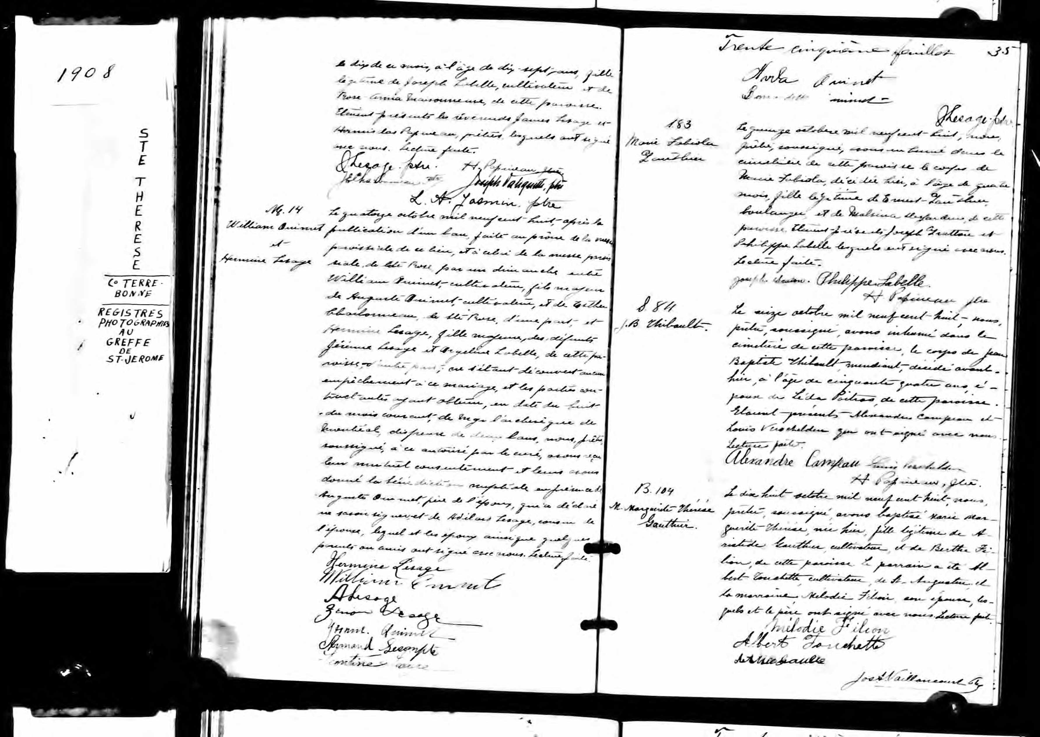 Acte de sépulture