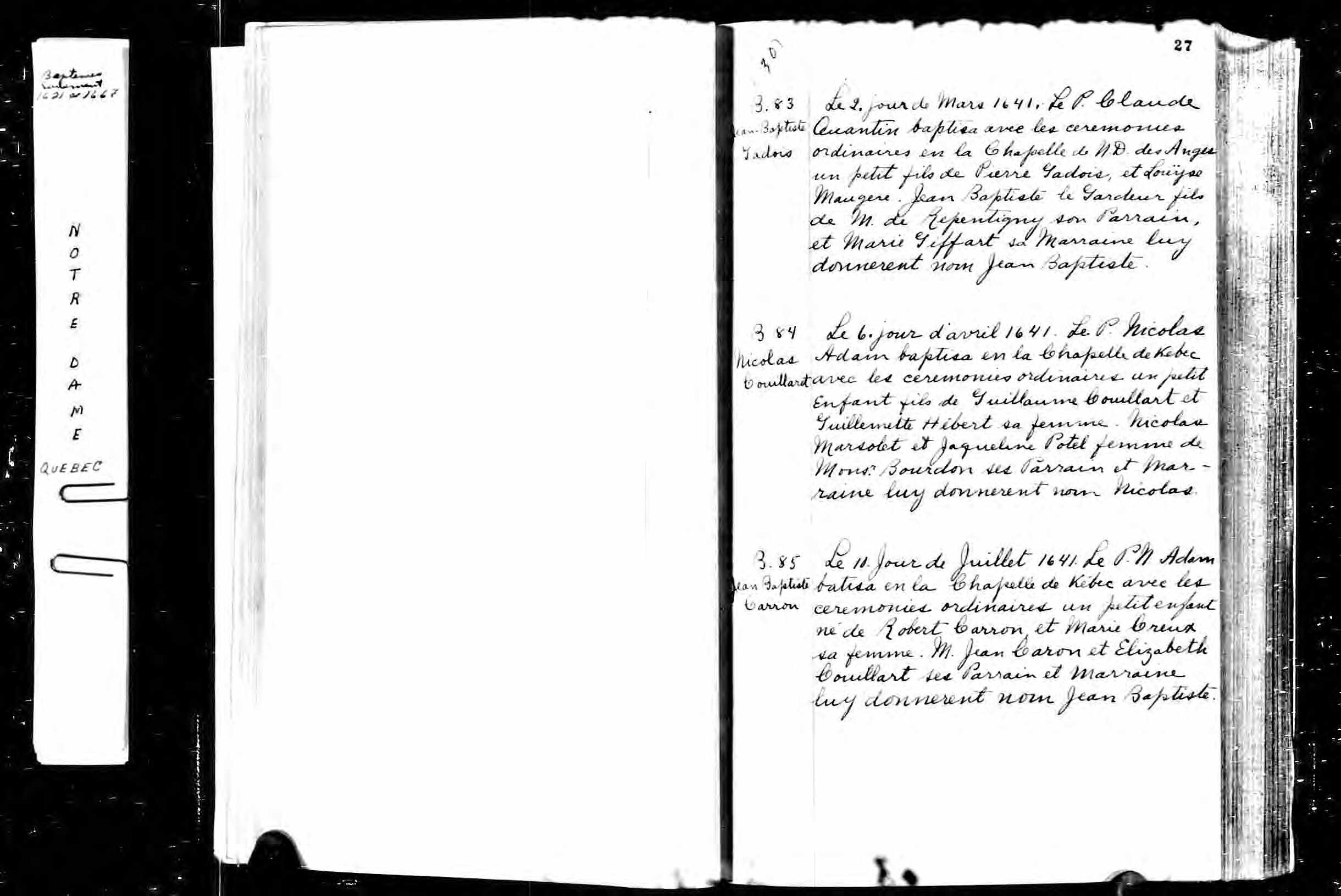 Acte de baptême