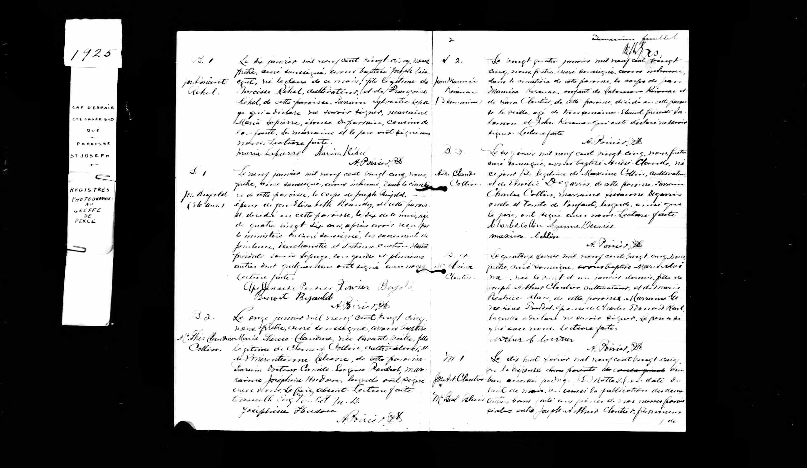 Acte de sépulture
