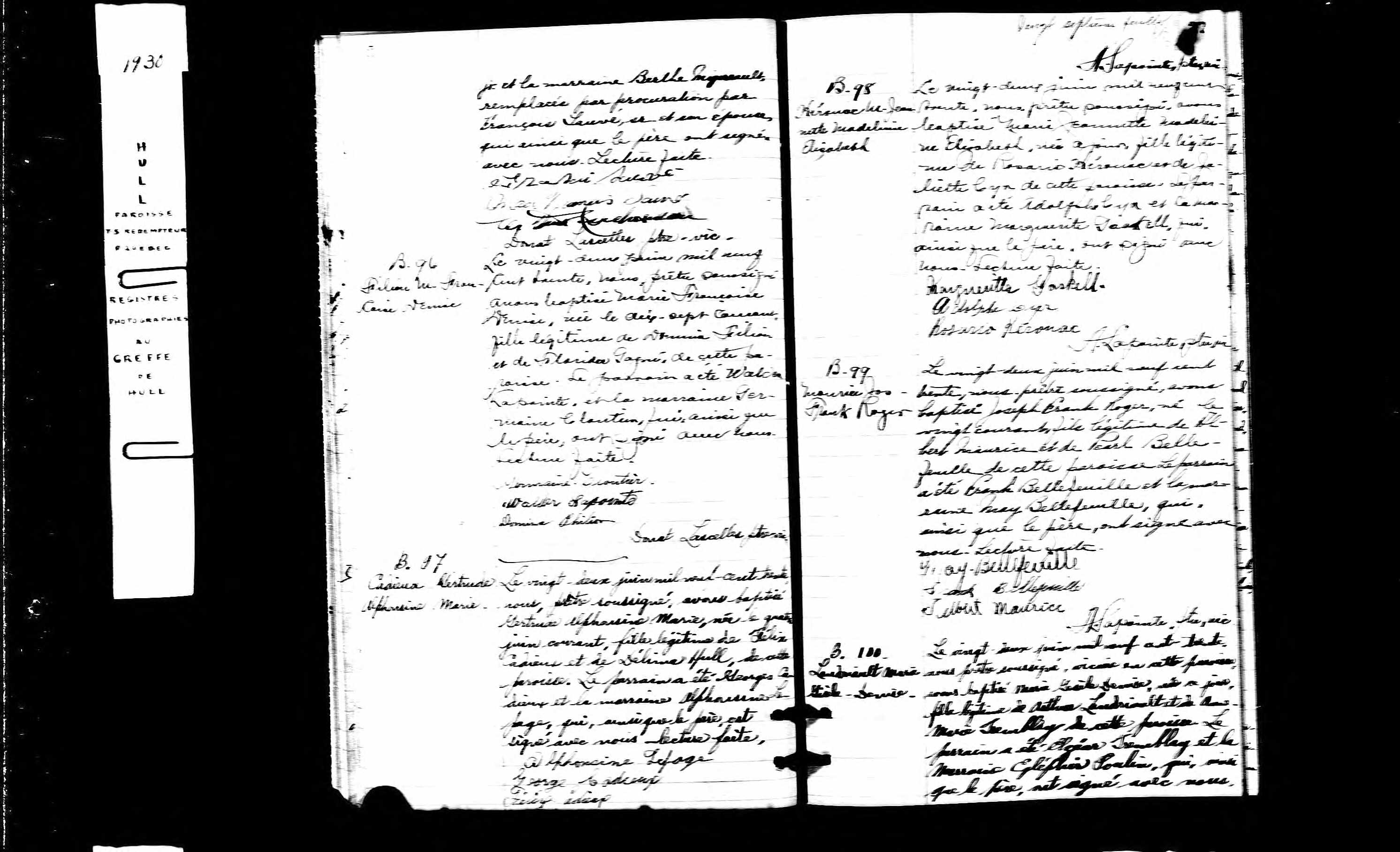 Acte de baptême