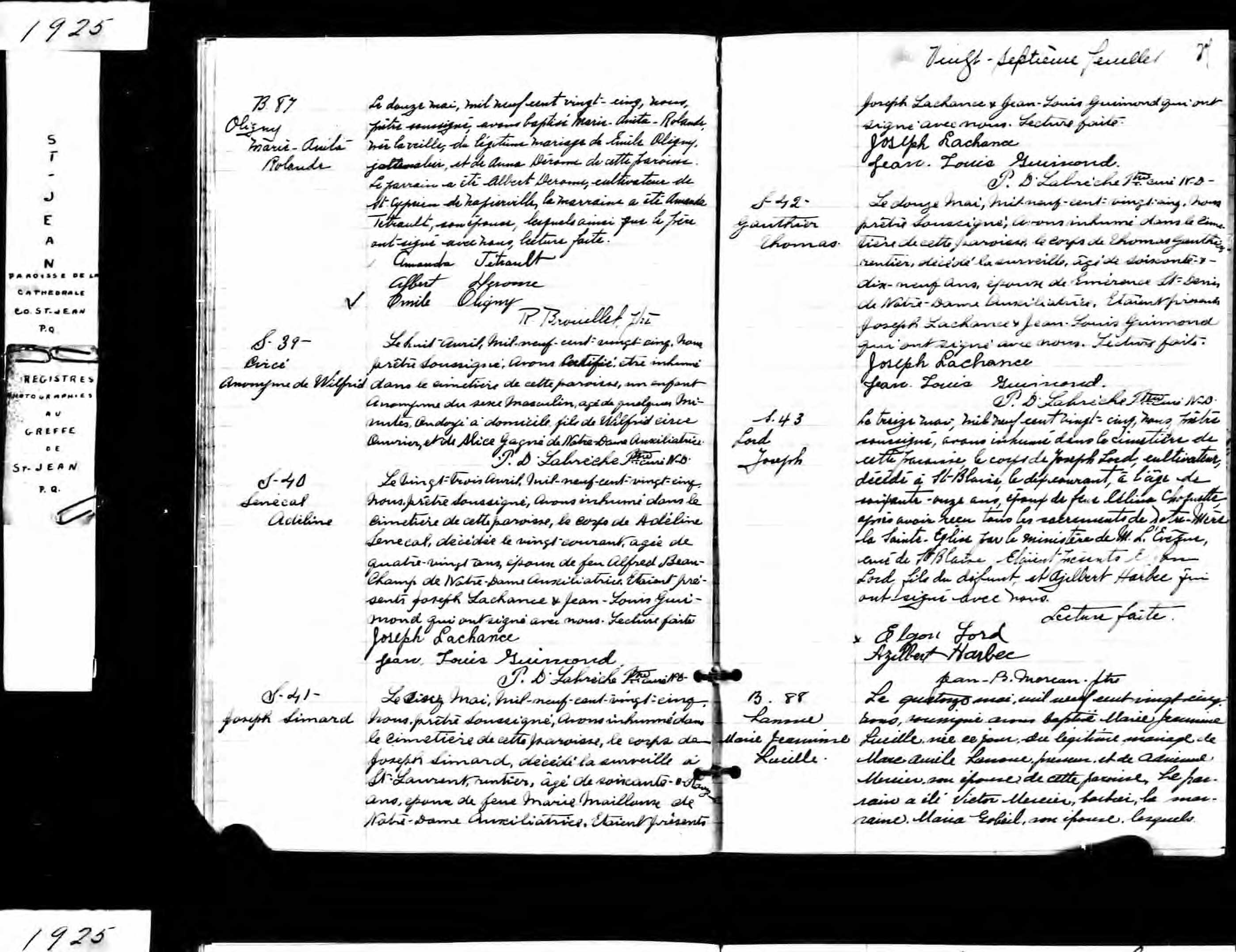 Acte de baptême