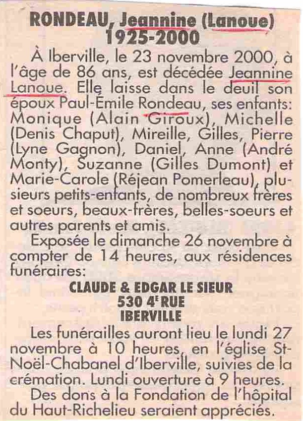 Nécrologie