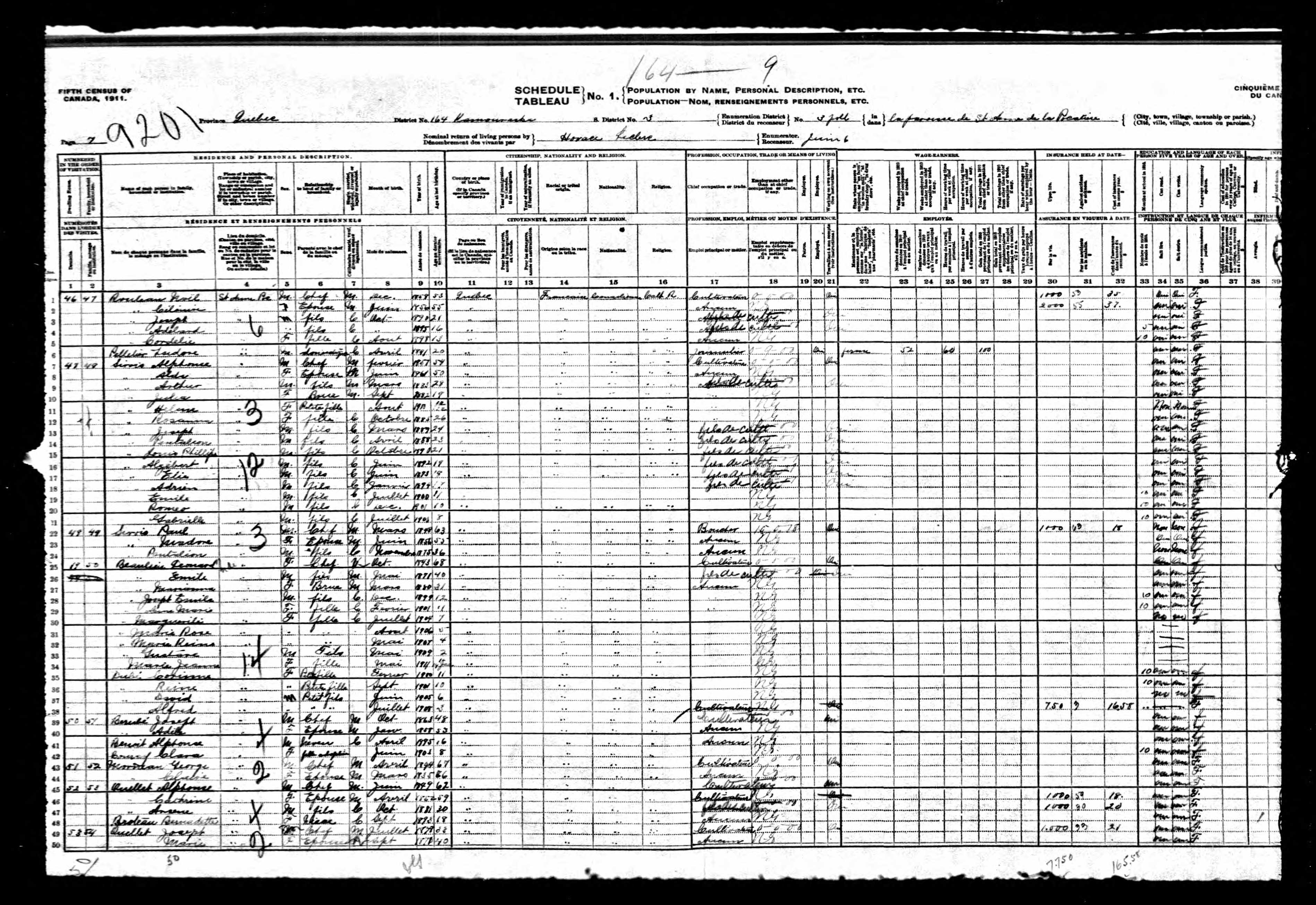 Recensement canadien 1911
