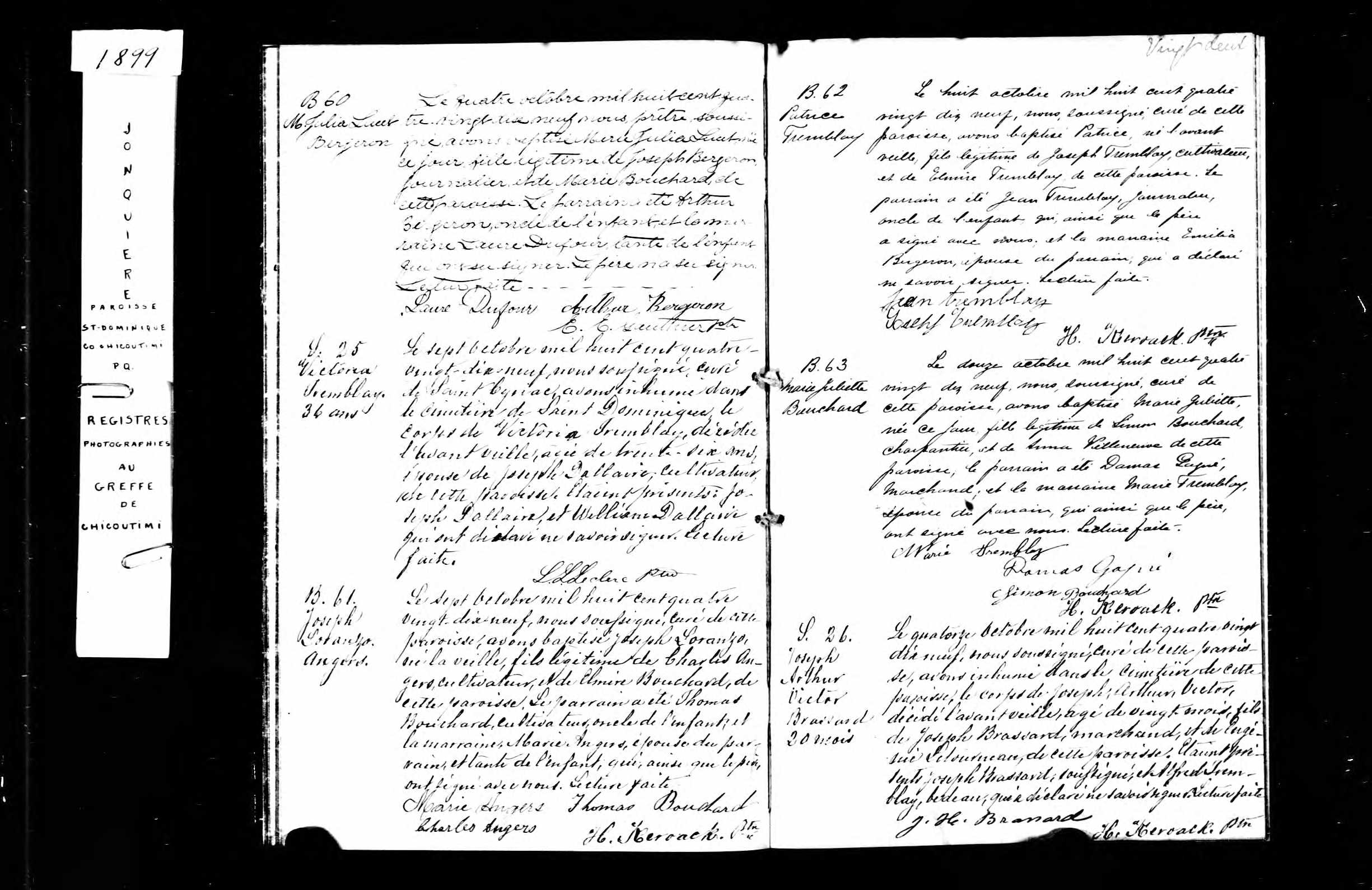 Acte de sépulture