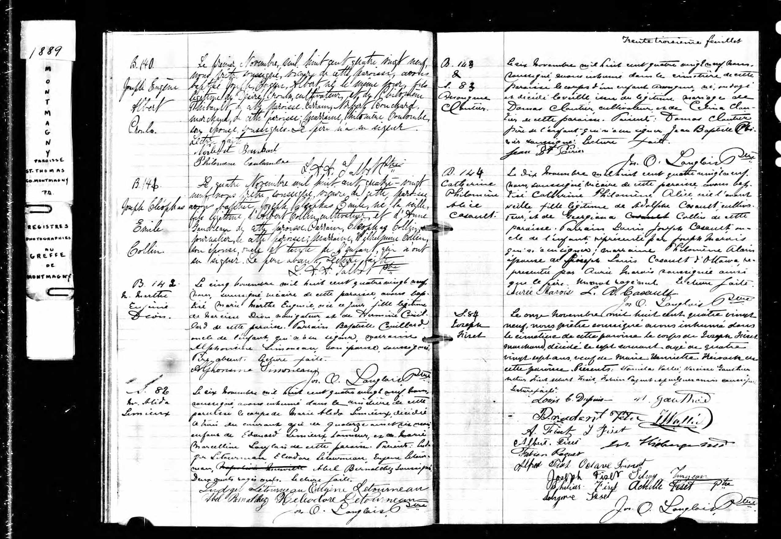 Acte de sépulture