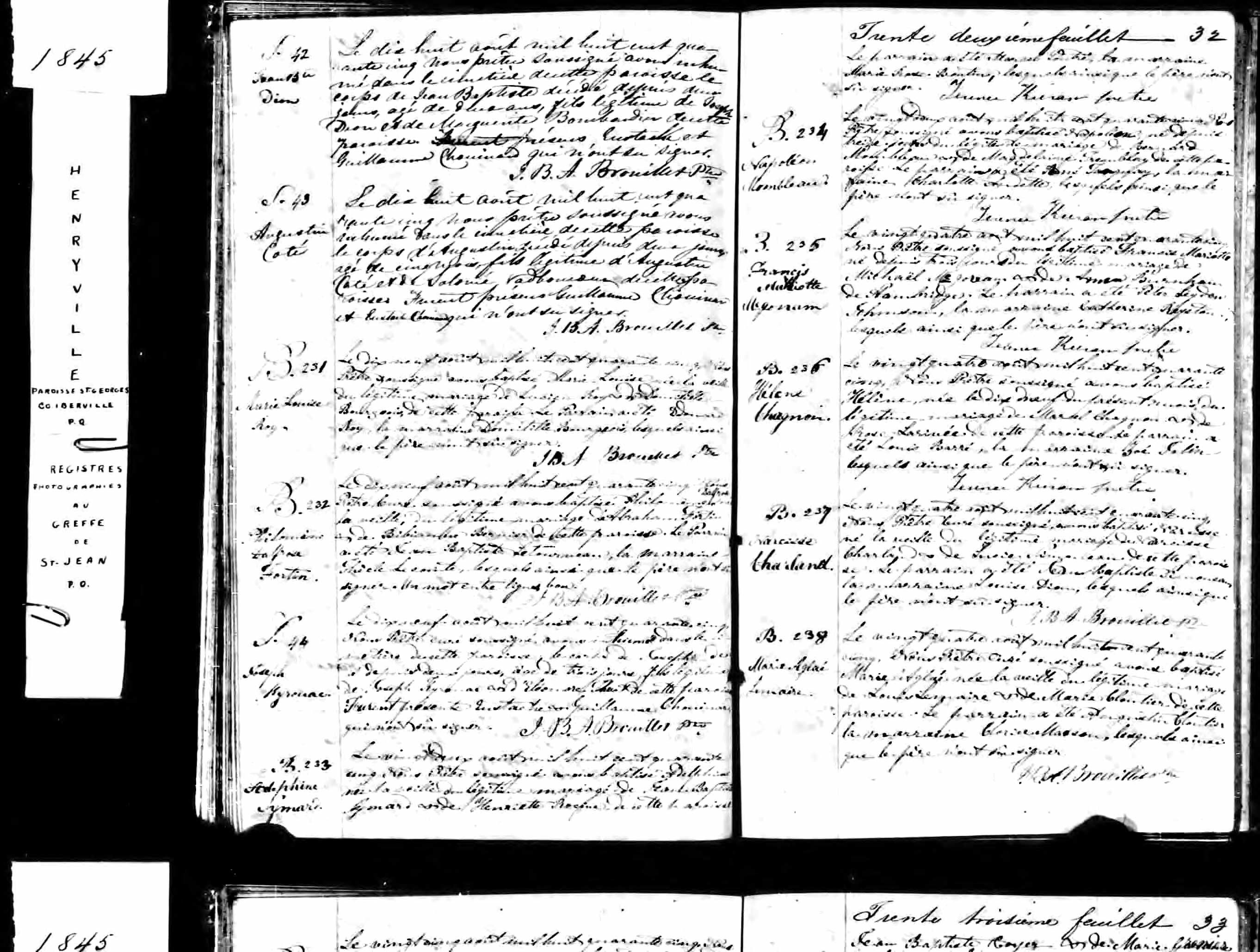 Acte de sépulture