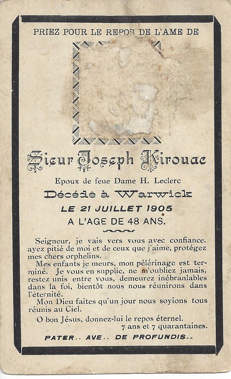 Carte mortuaire