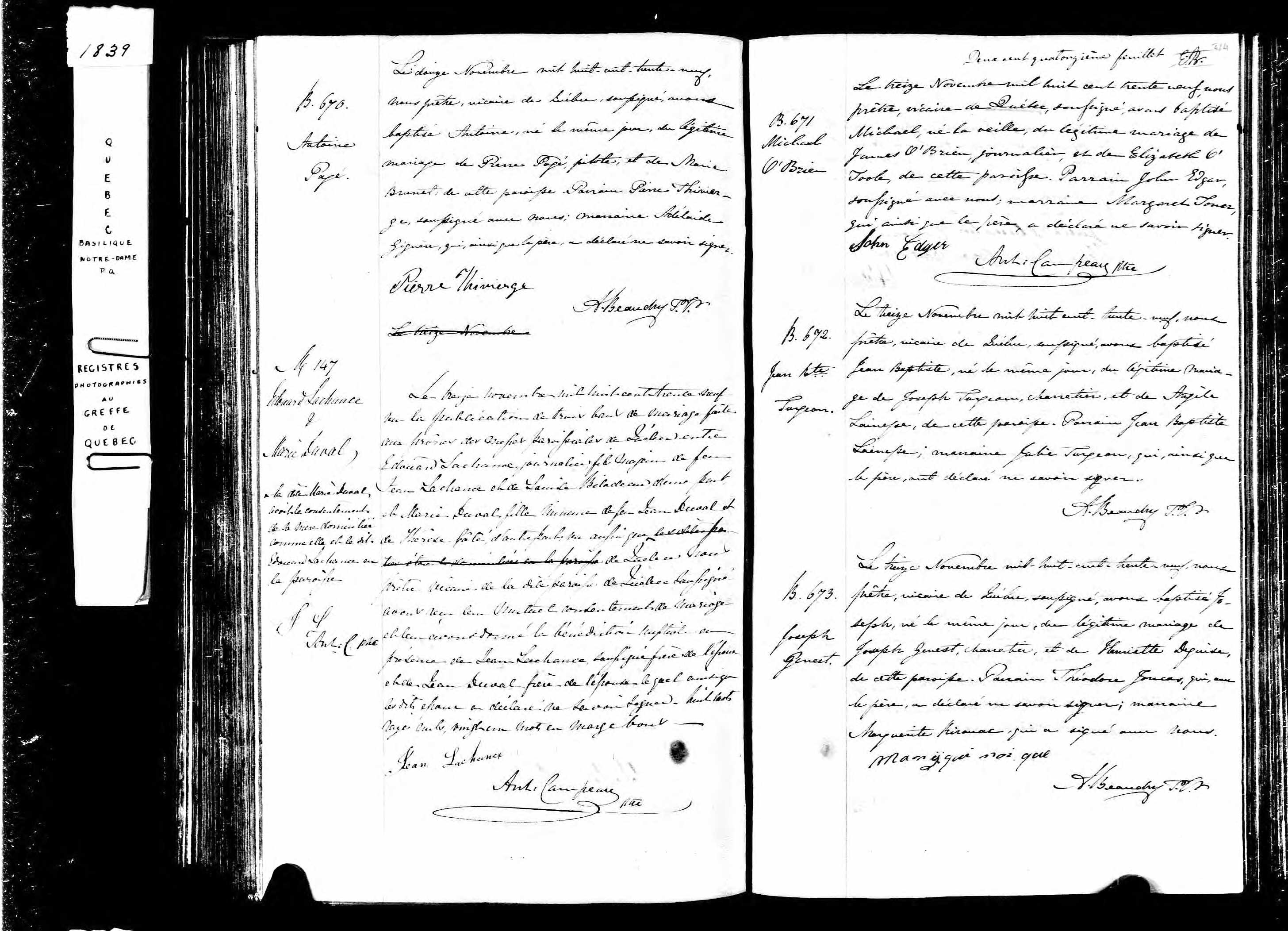 Acte de baptême