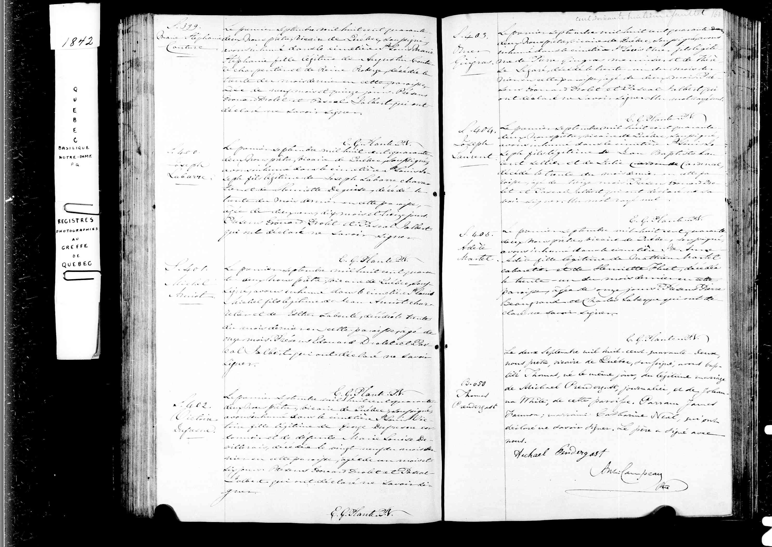 Acte de sépulture