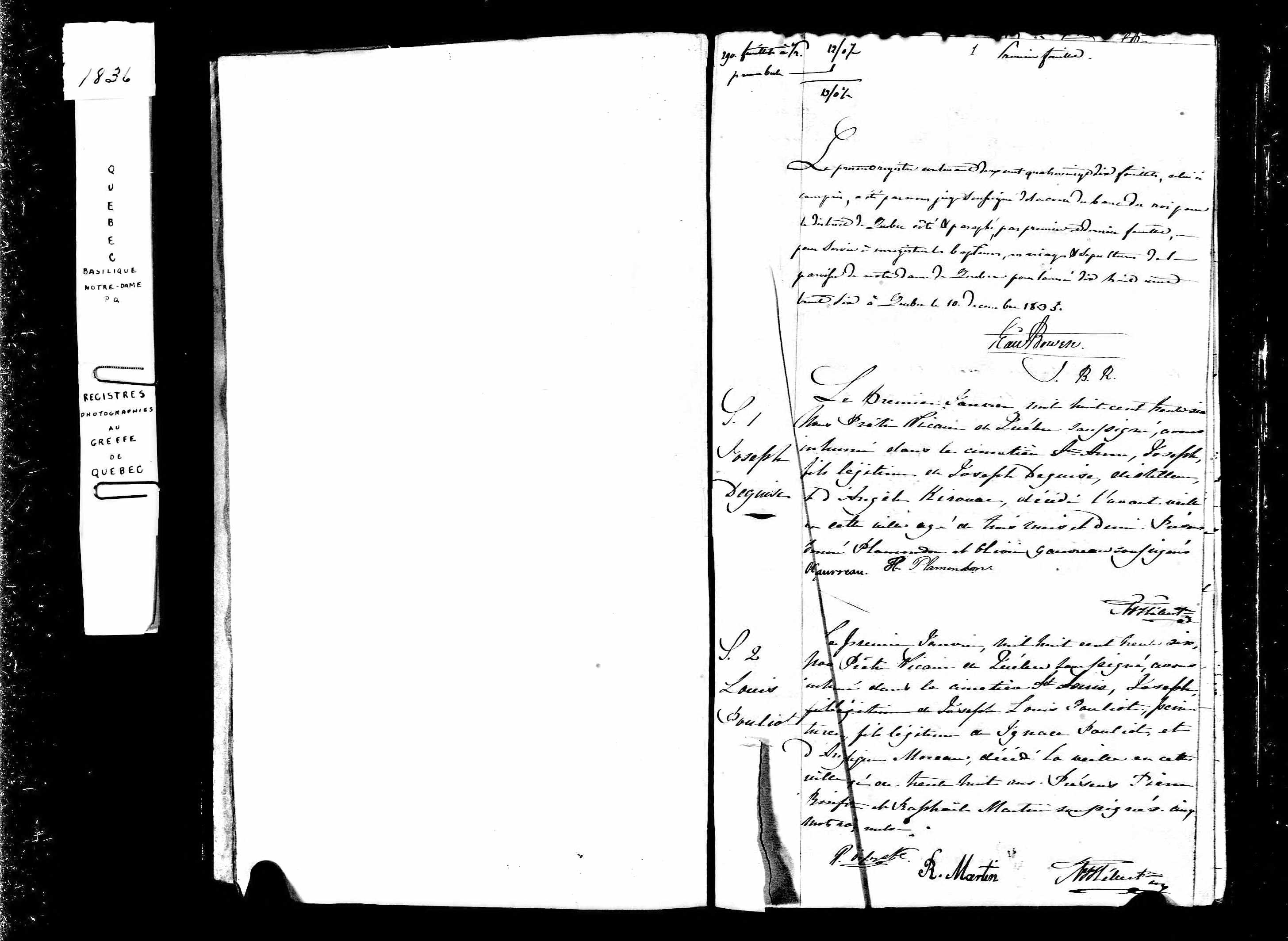 Acte de sépulture