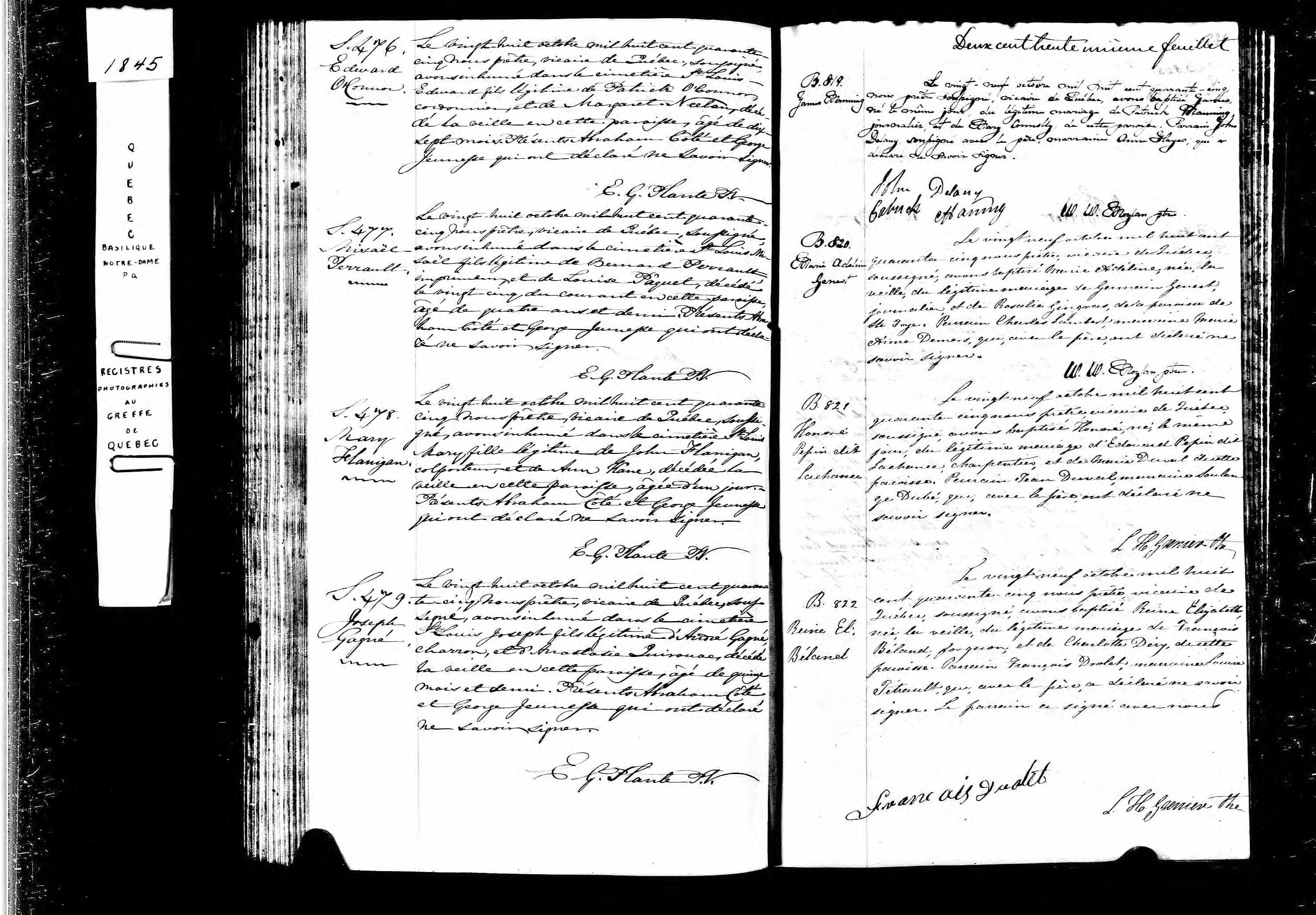 Acte de sépulture Acte de sépulture