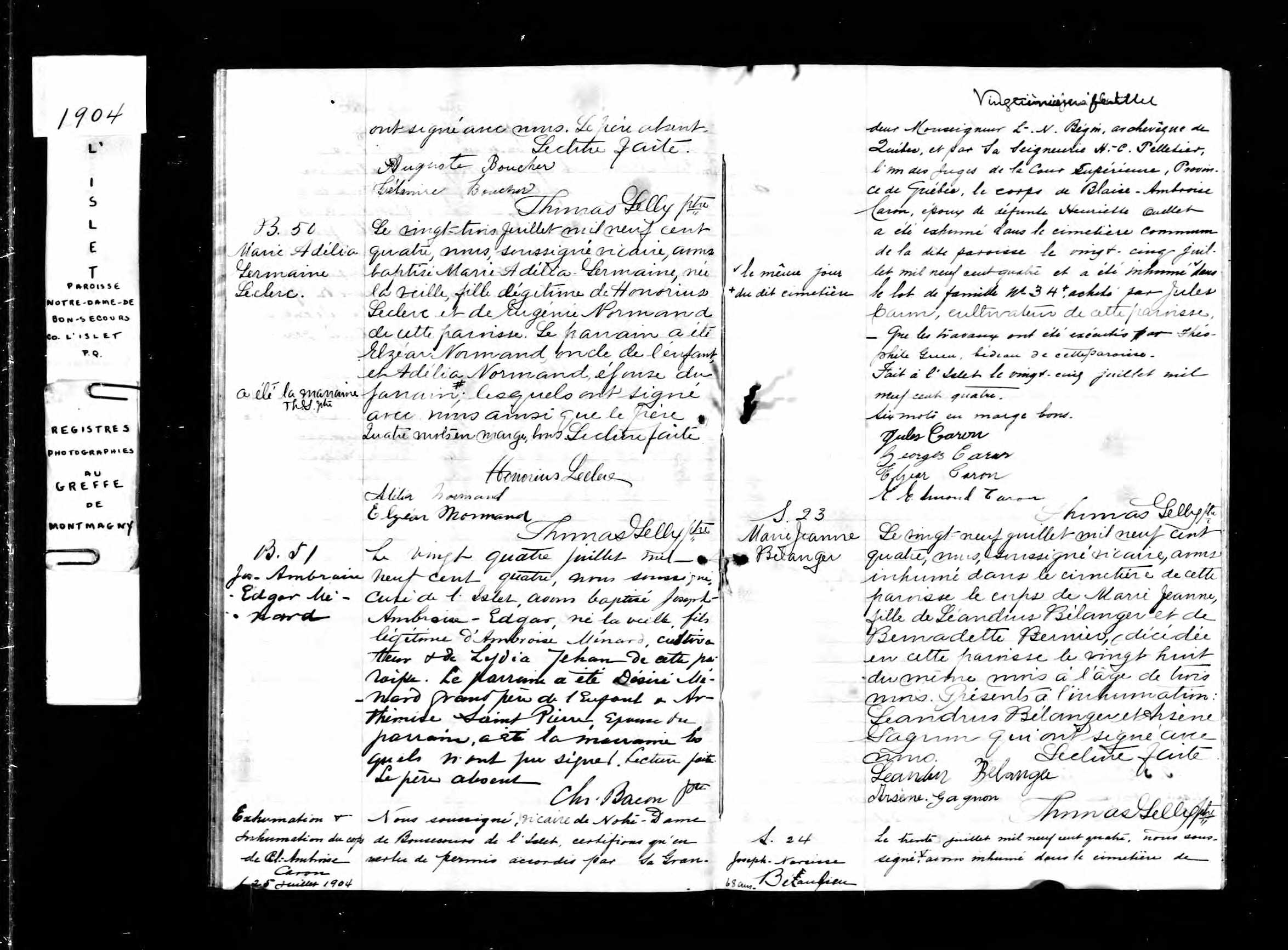  Acte de sépulture
