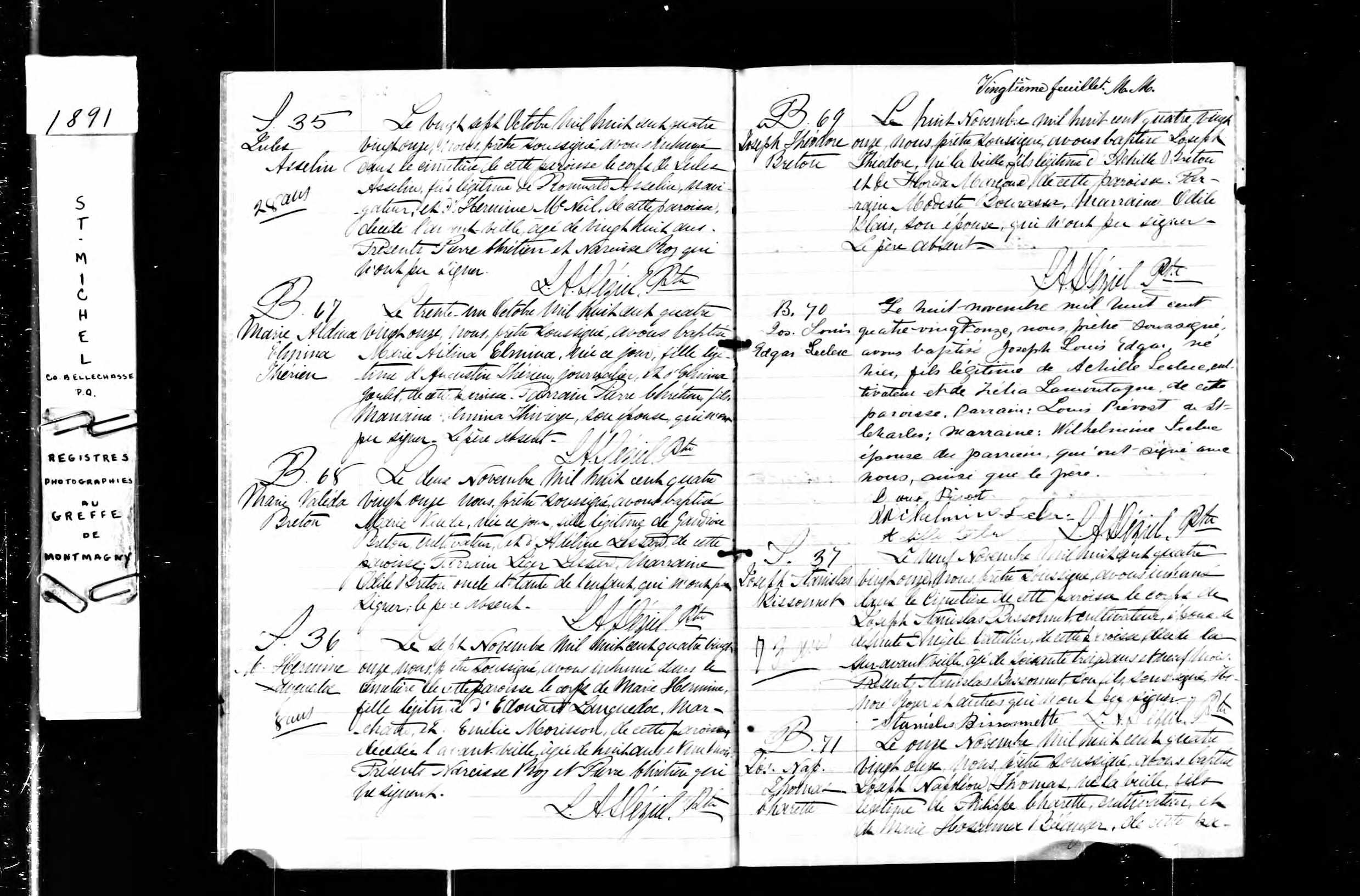 Acte de sépulture