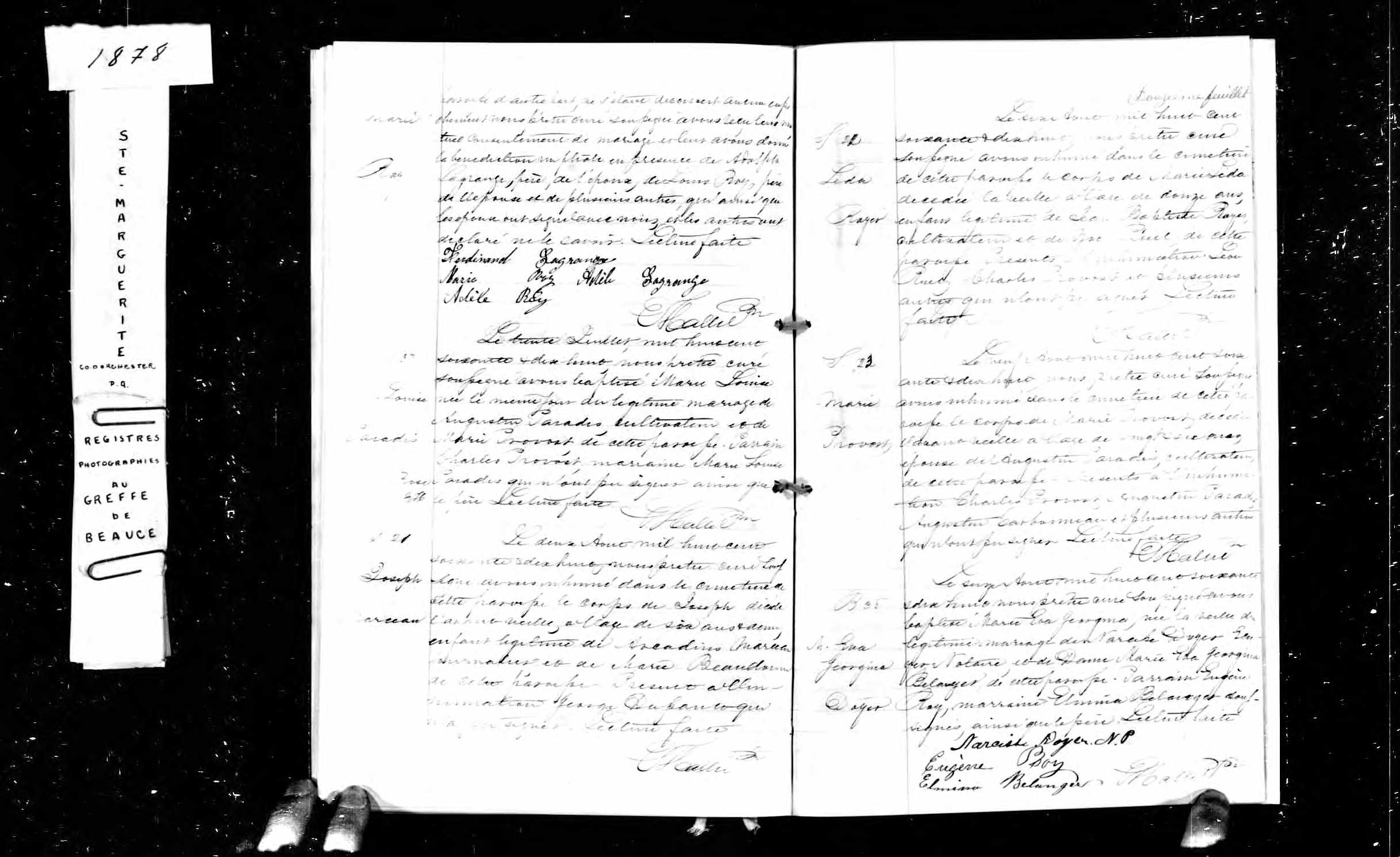 Acte de sépulture