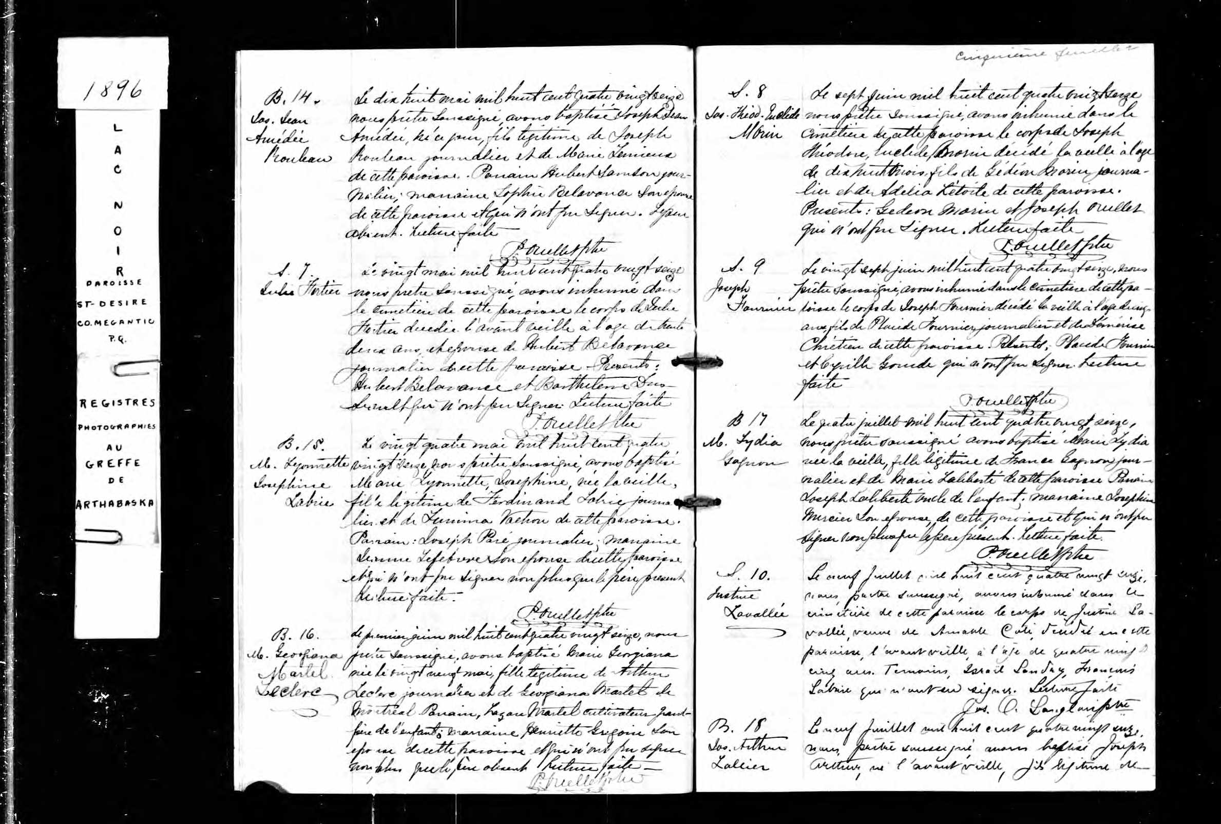 Acte de sépulture