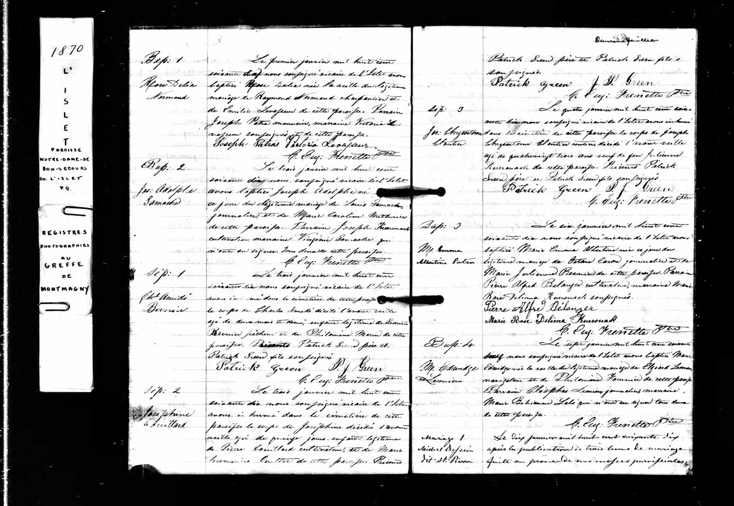 Acte de sépulture
