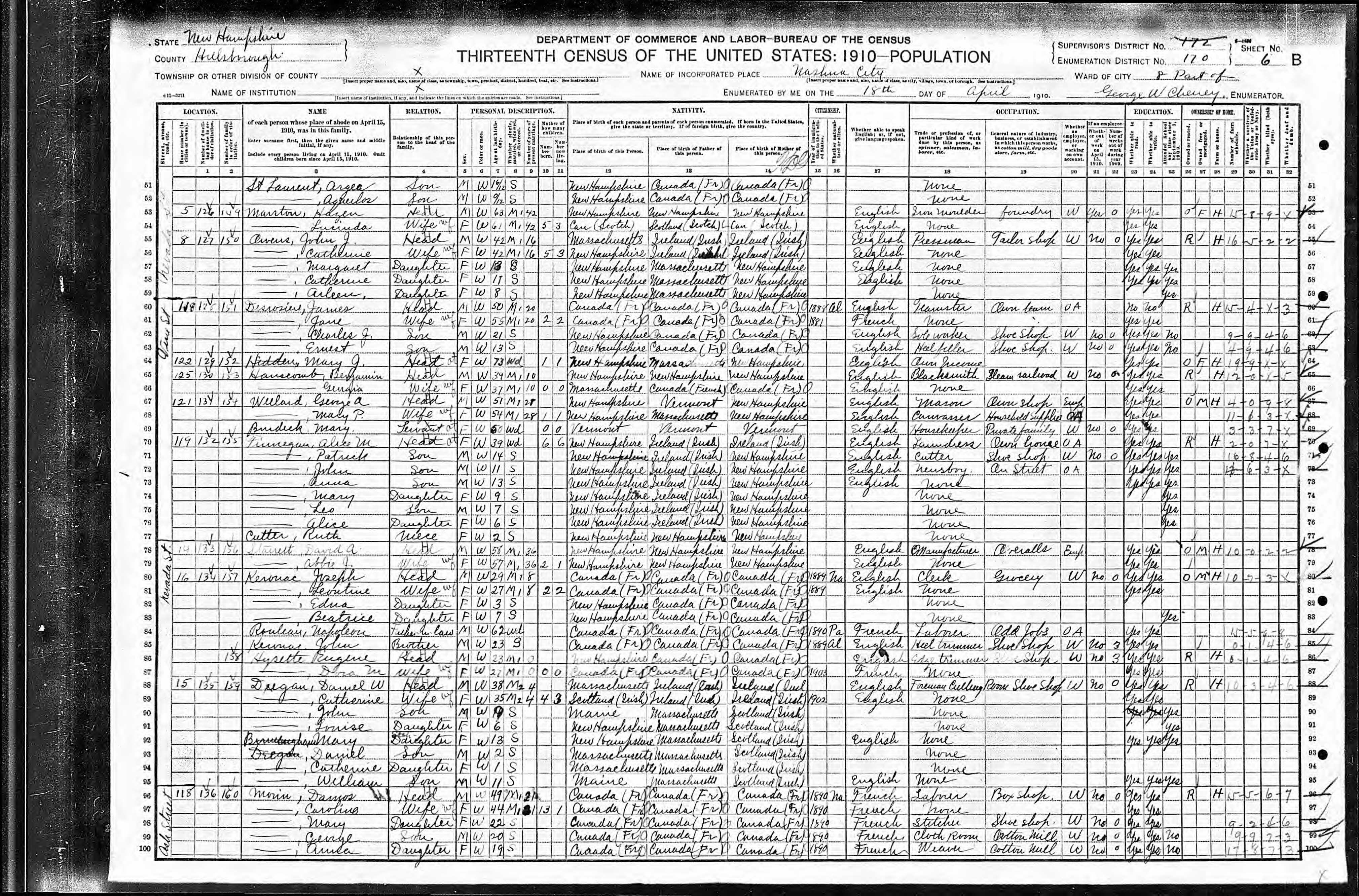 Recensement fédéral américain 1910