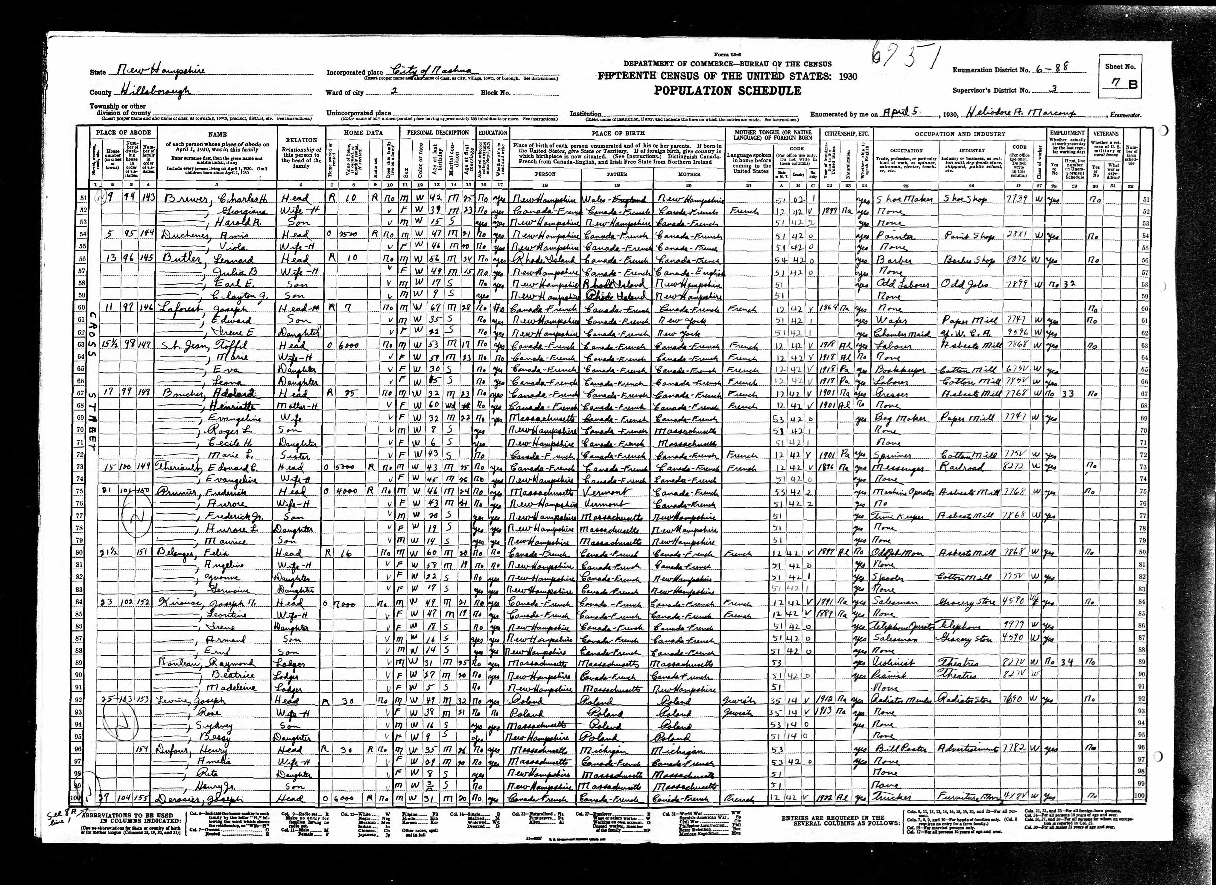 Recensement fédéral américain 1930