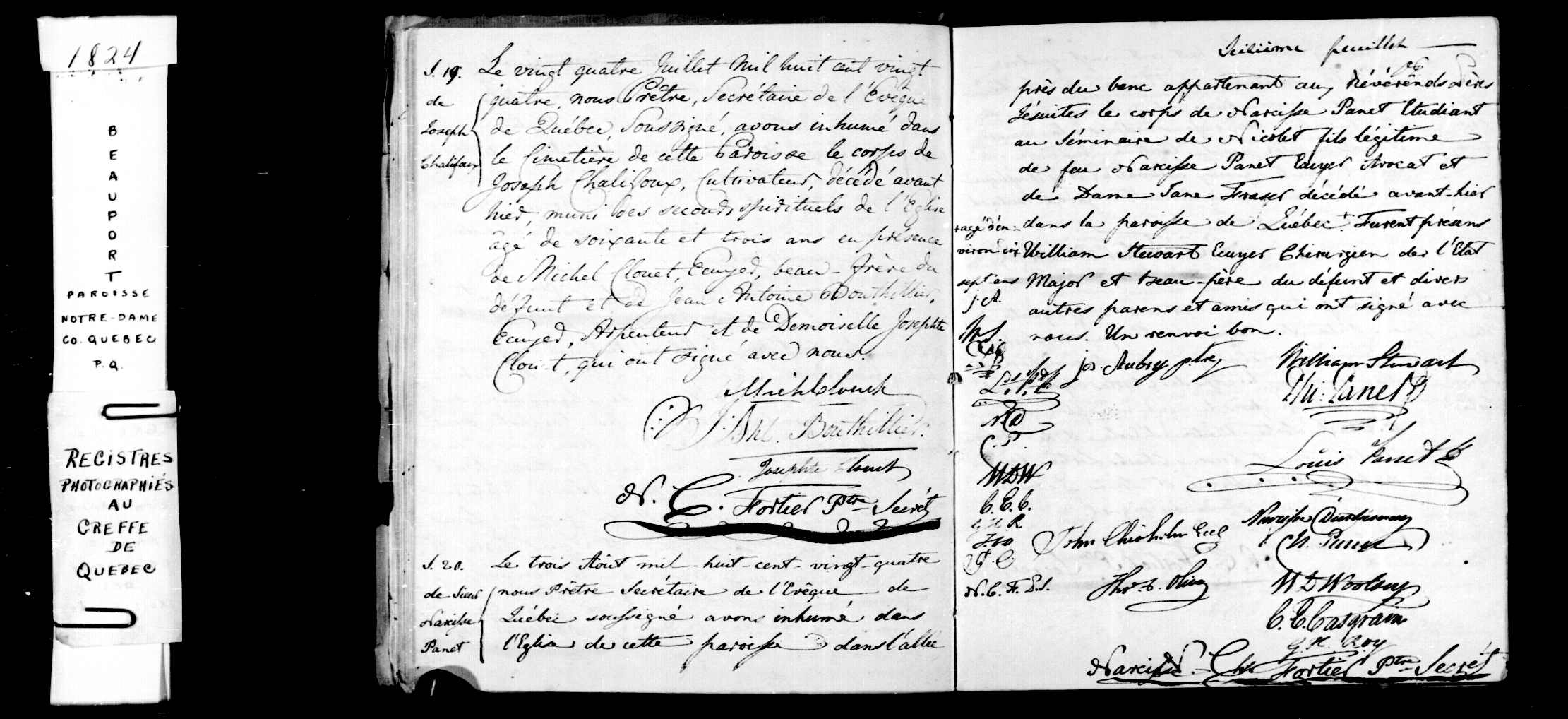 Acte de sépulture