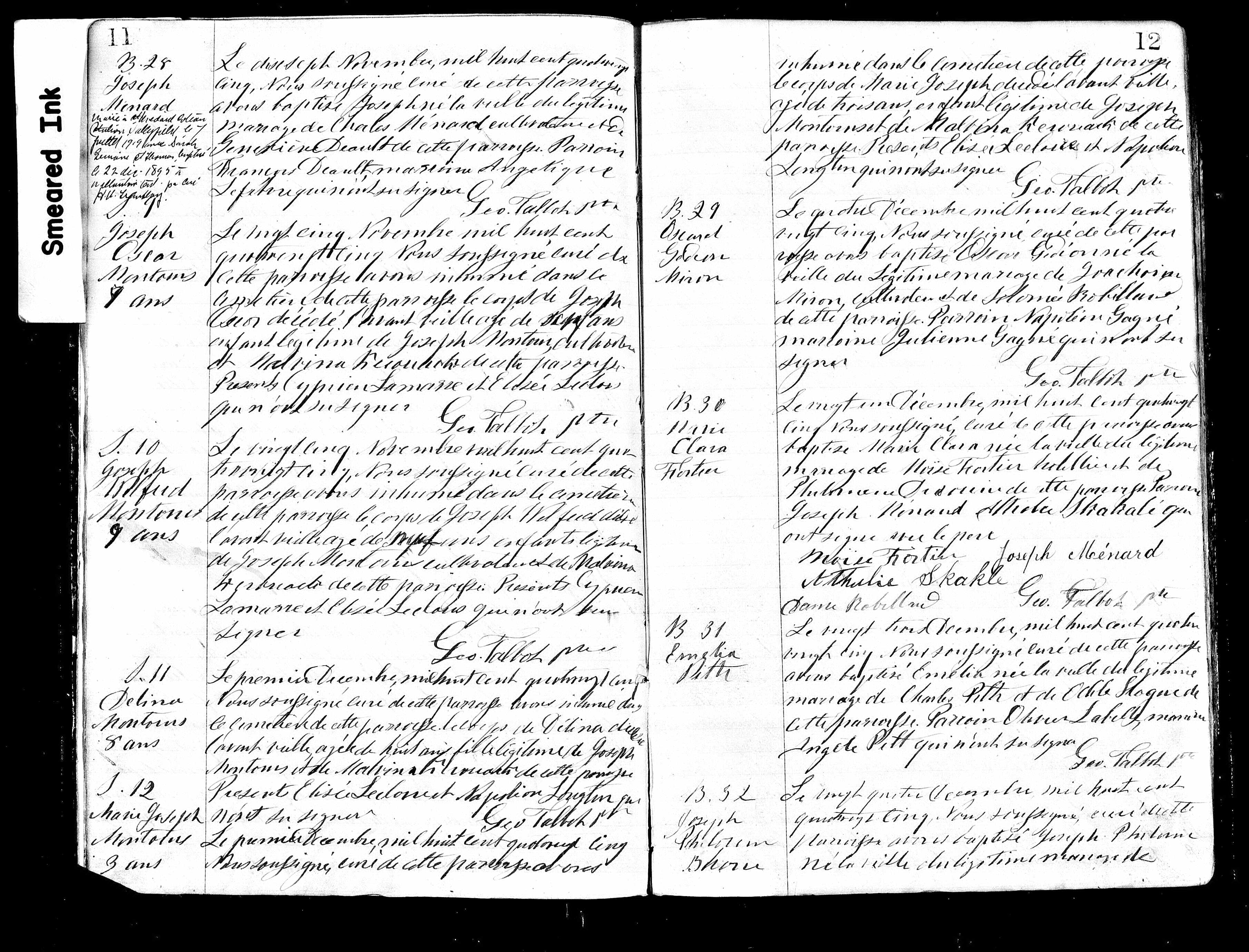 Acte de sépulture Acte de sépulture