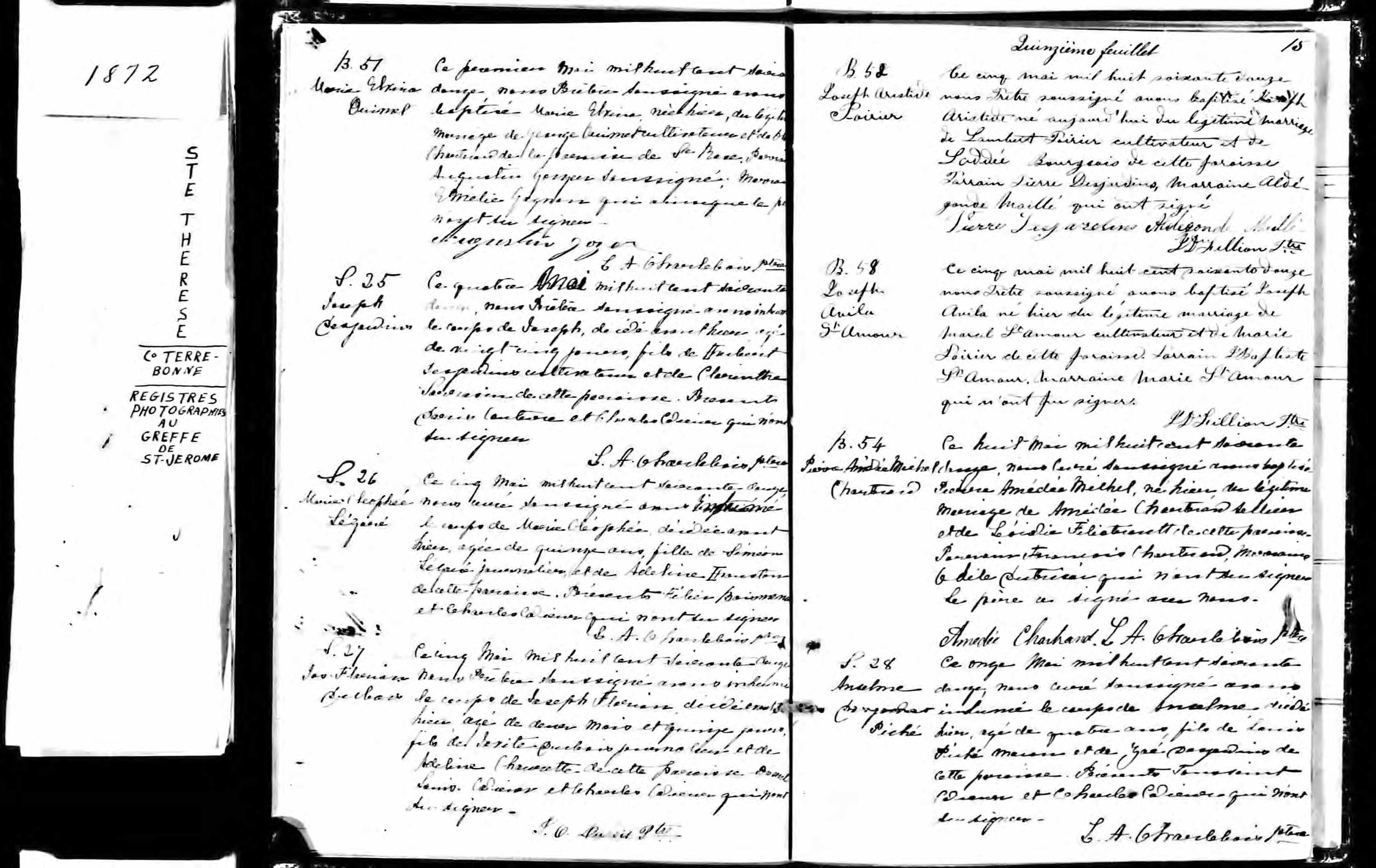 Acte de baptême Acte de baptême