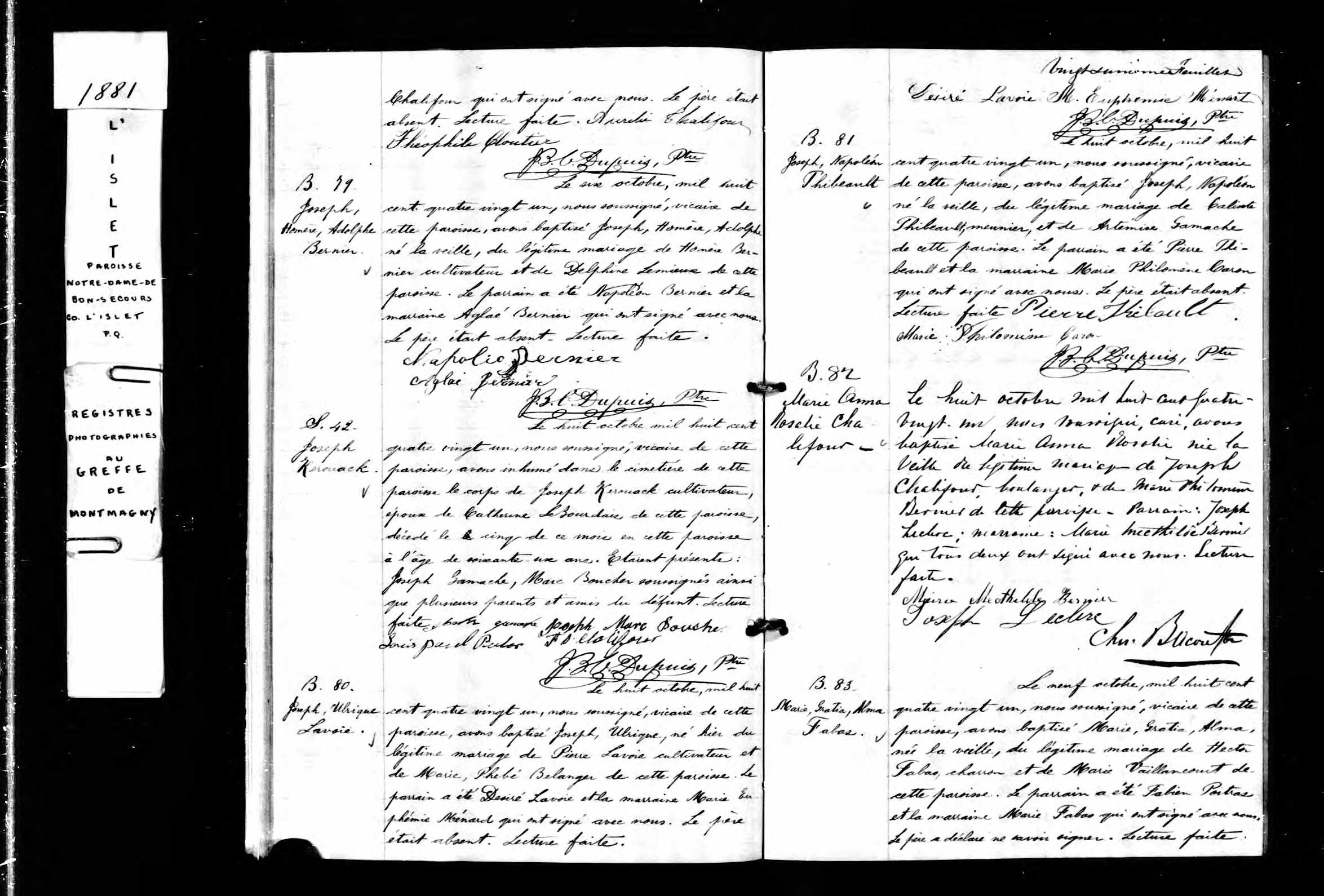 Acte de sépulture