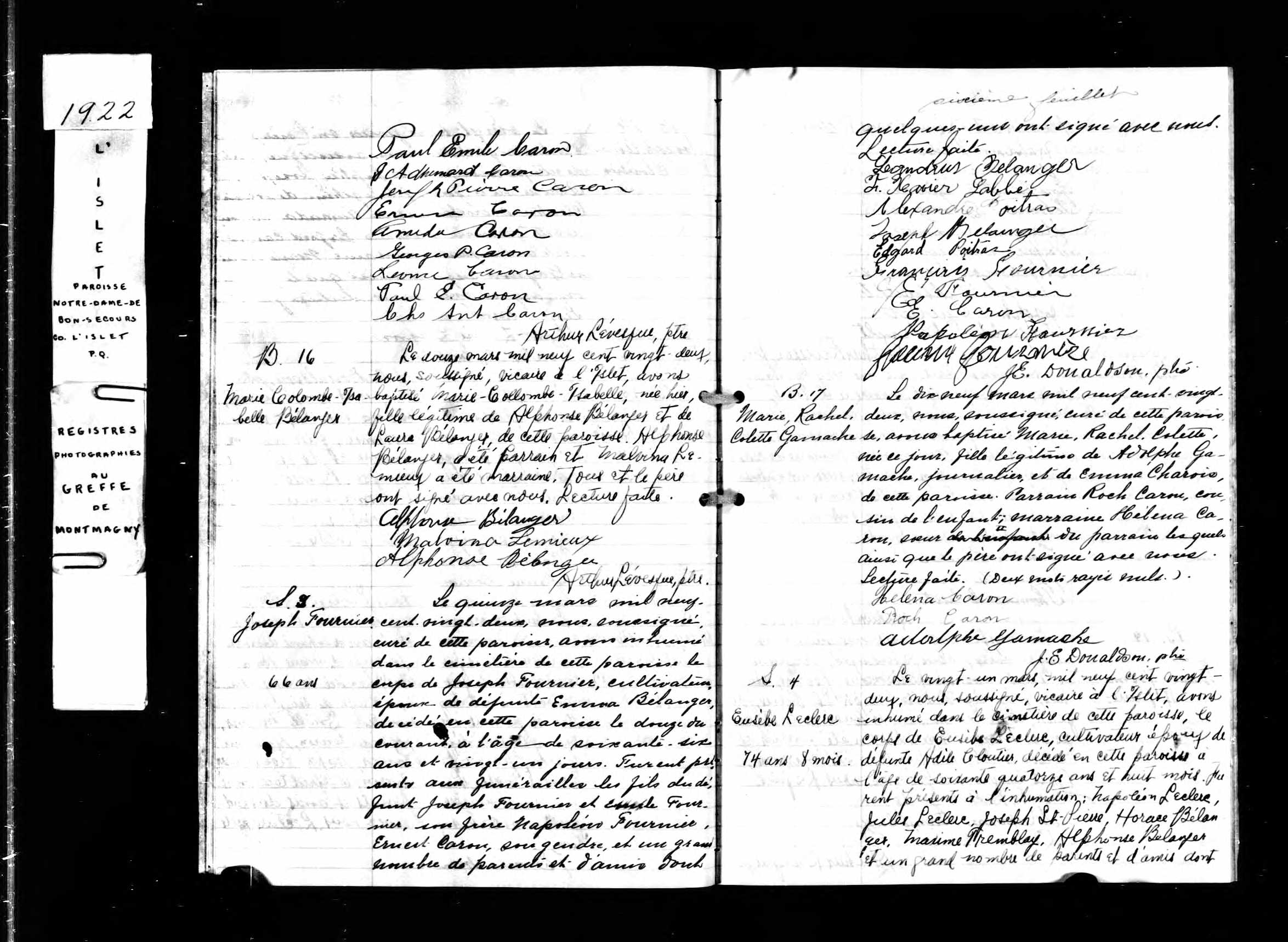 Acte de sépulture