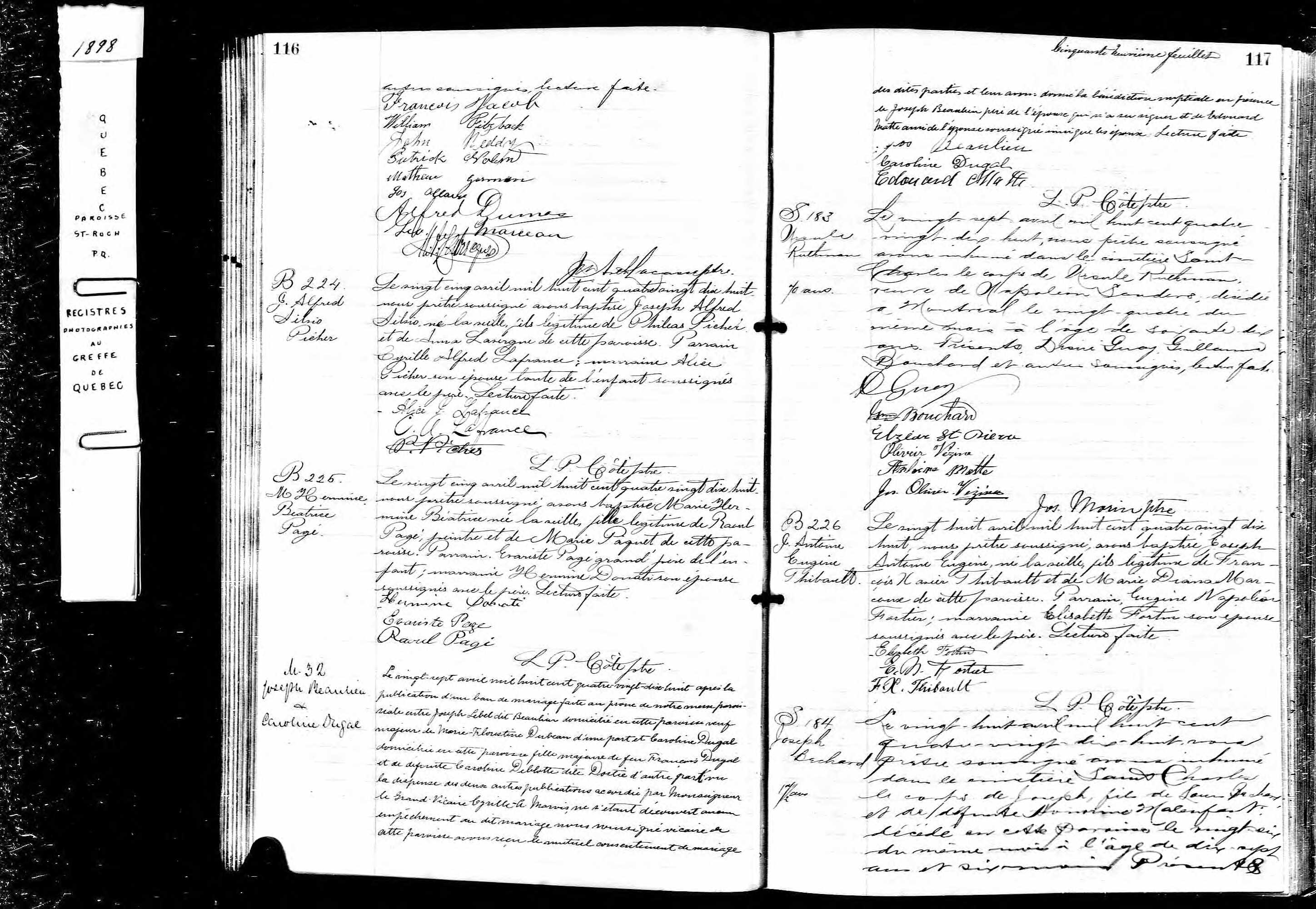  Acte de sépulture