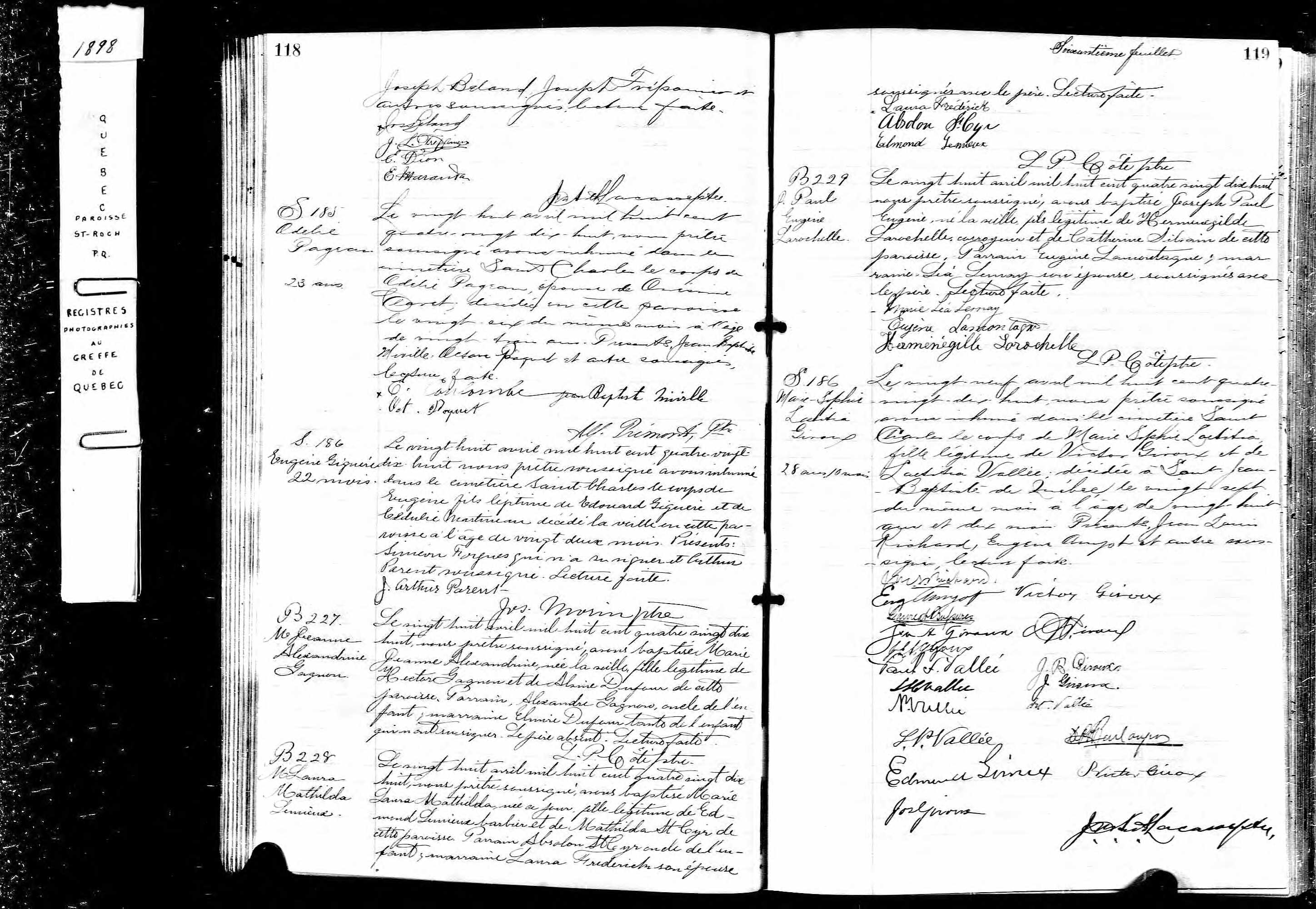  Acte de sépulture