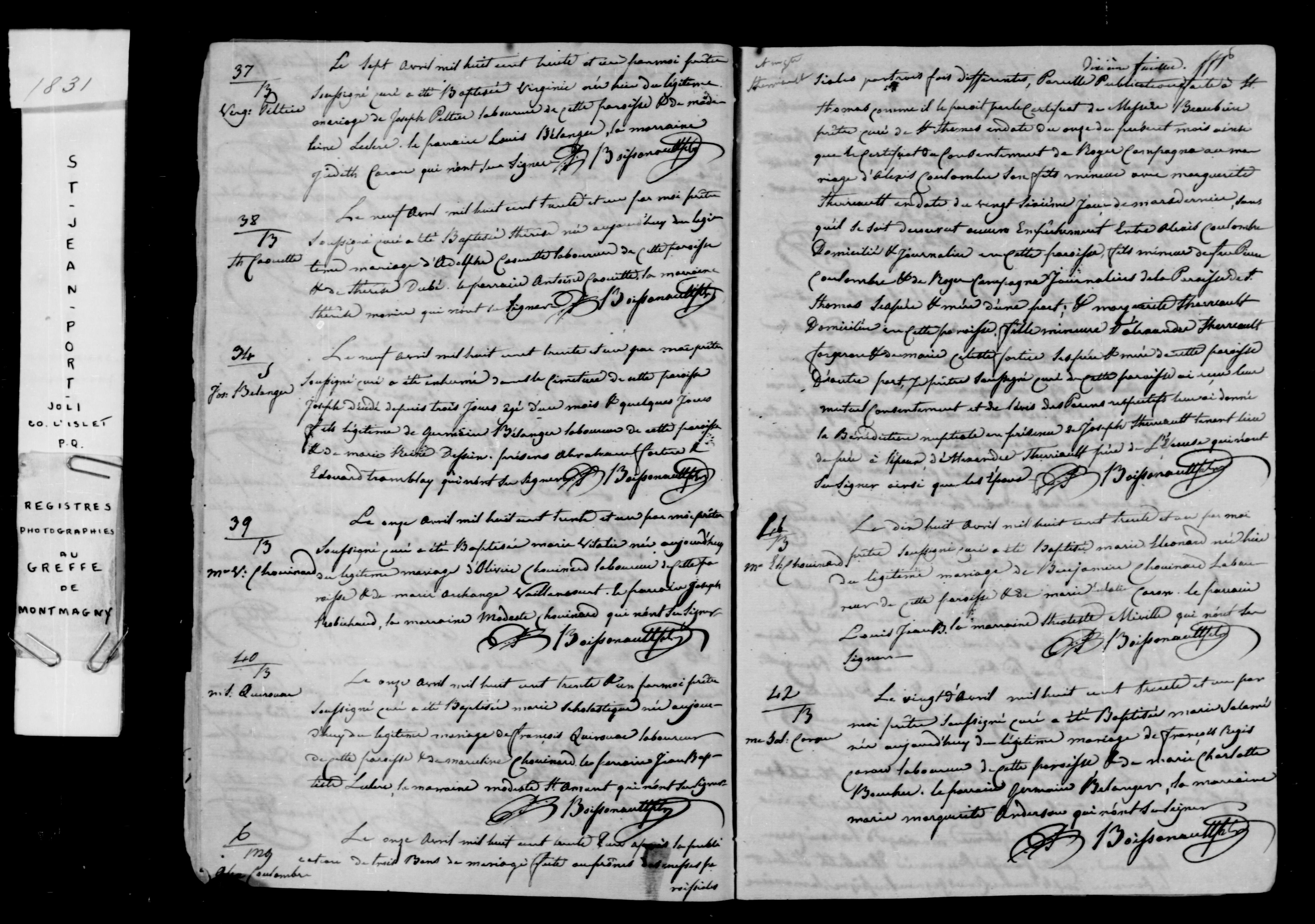 Acte de sépulture