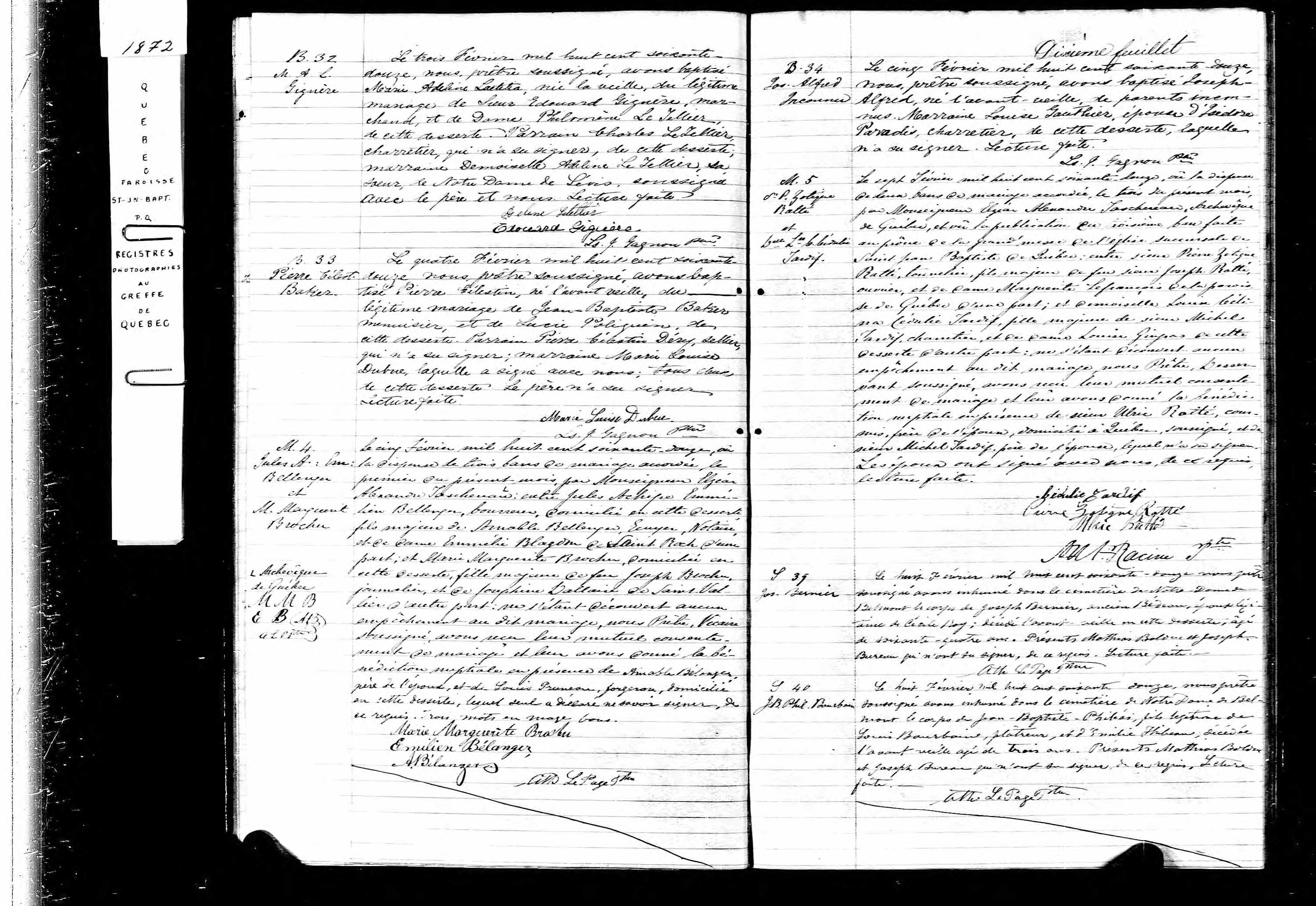 Acte de sépulture