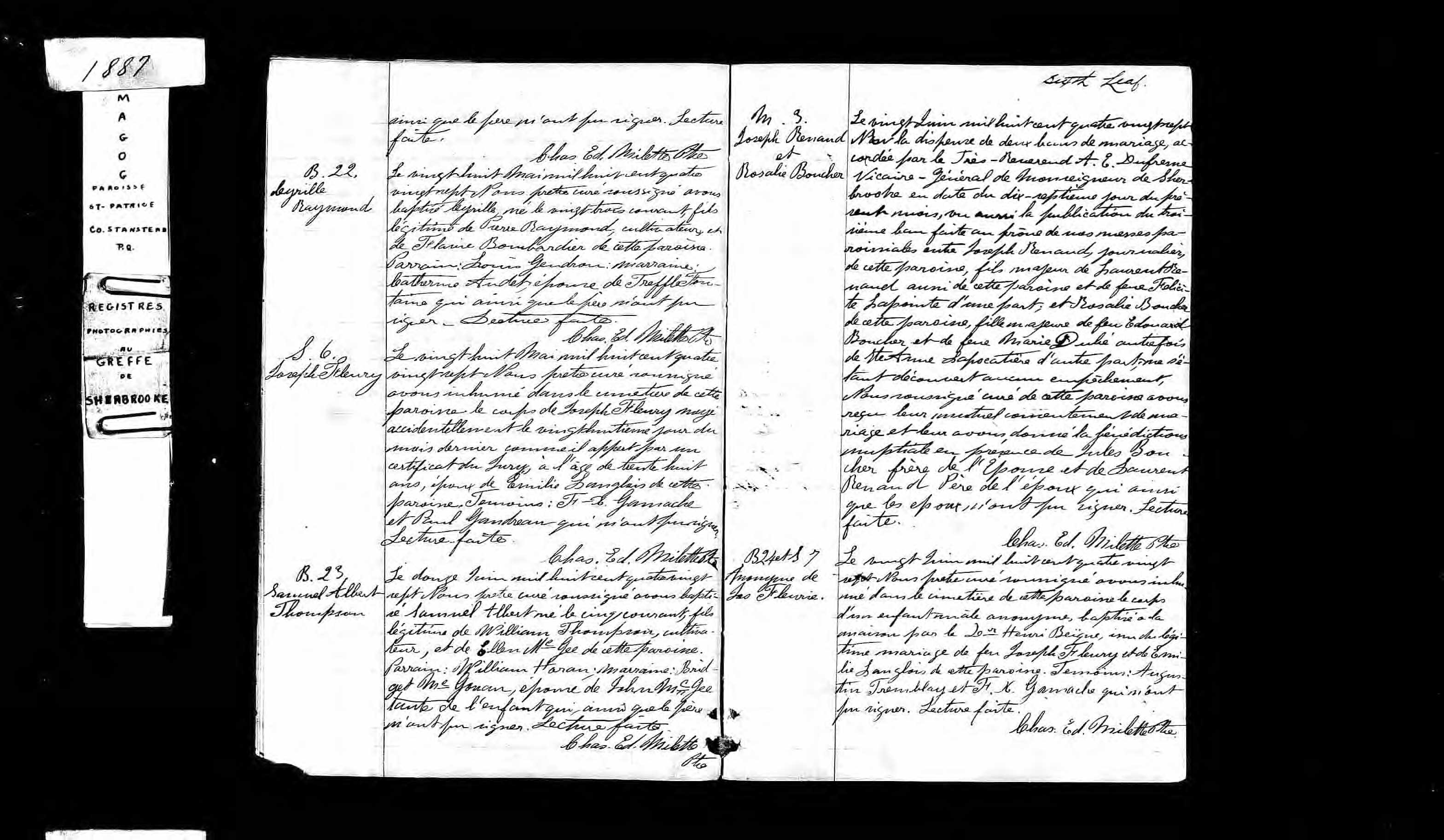 Acte de sépulture