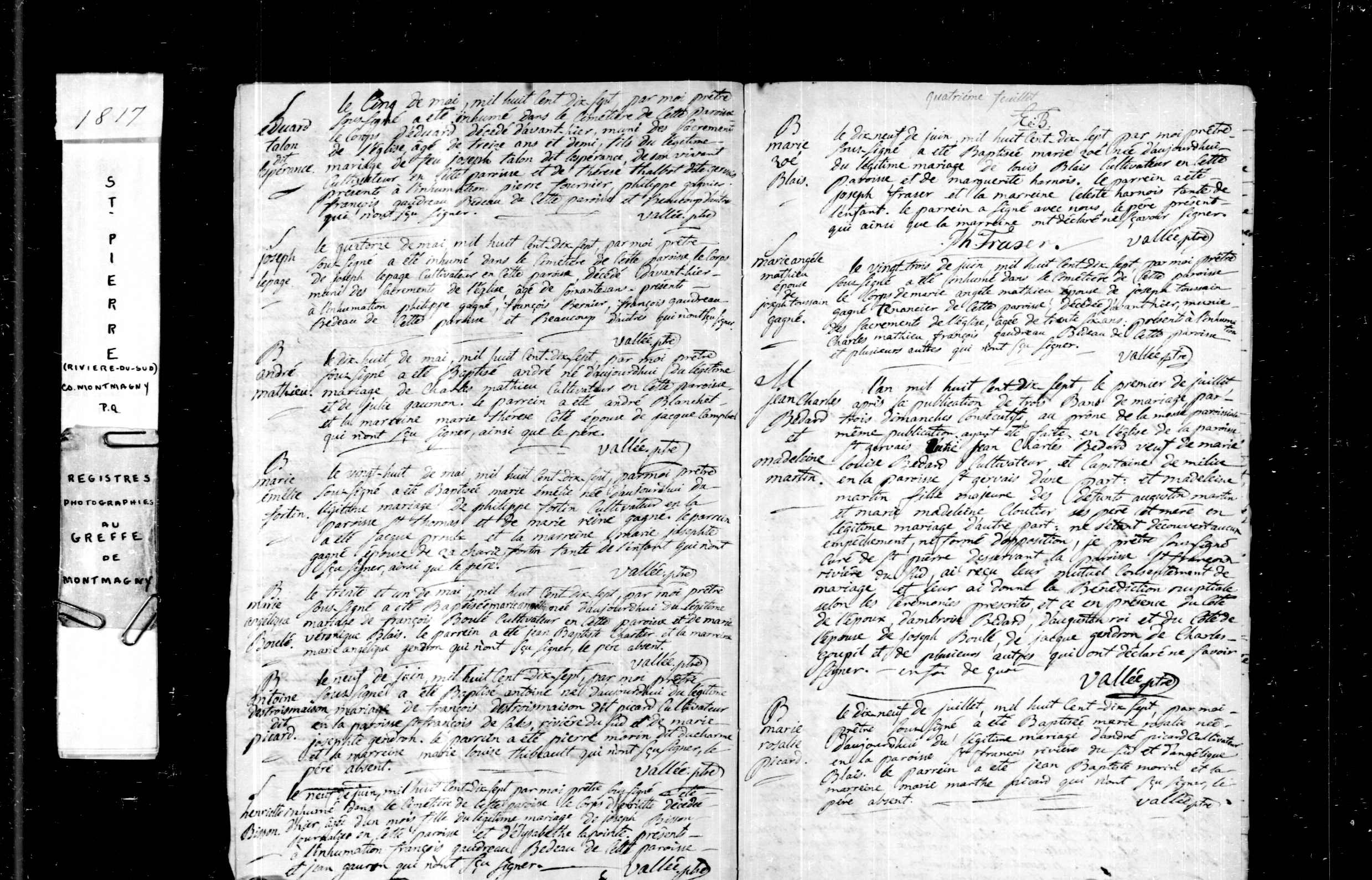 Acte de sépulture