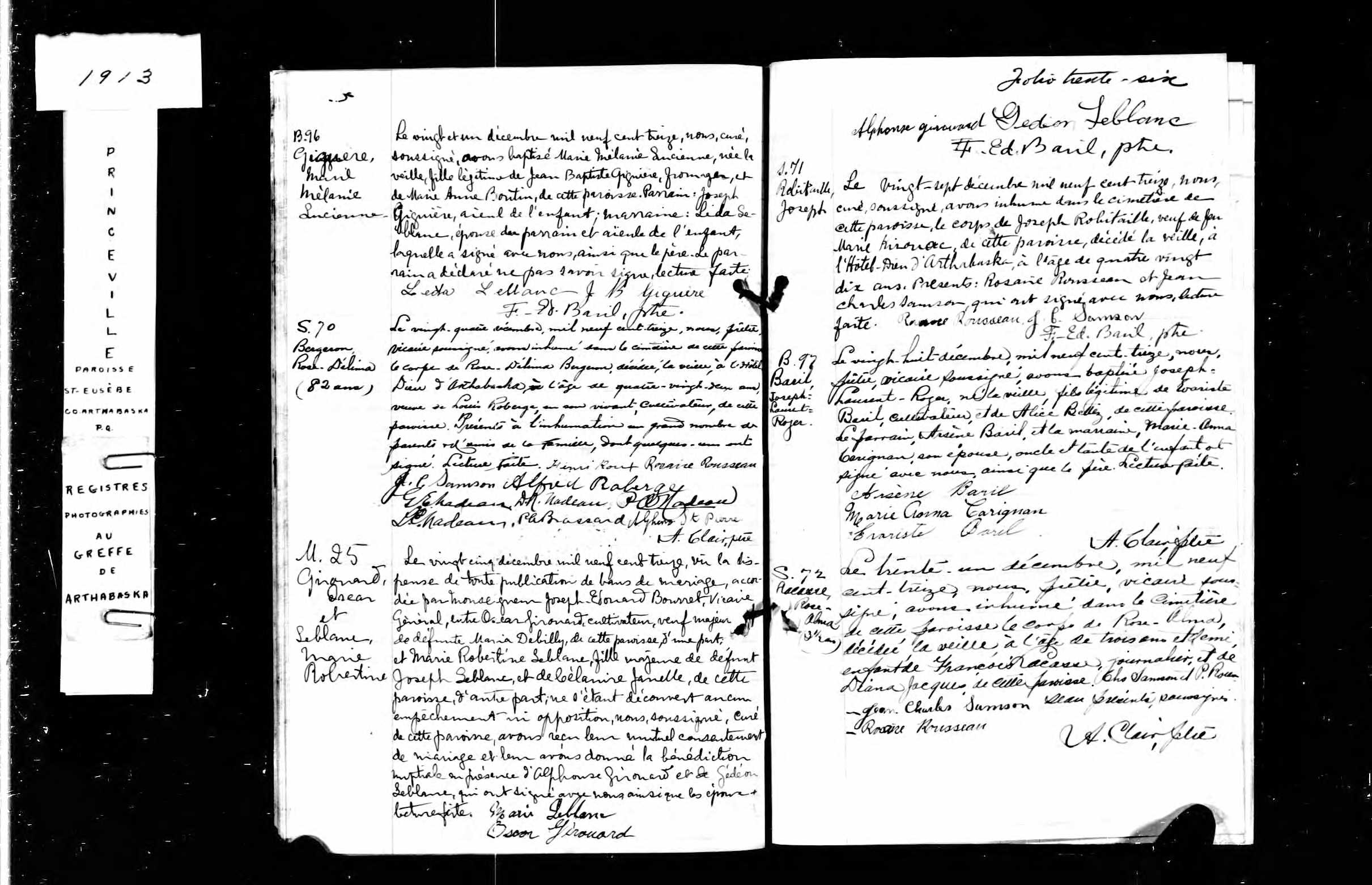 Acte de sépulture