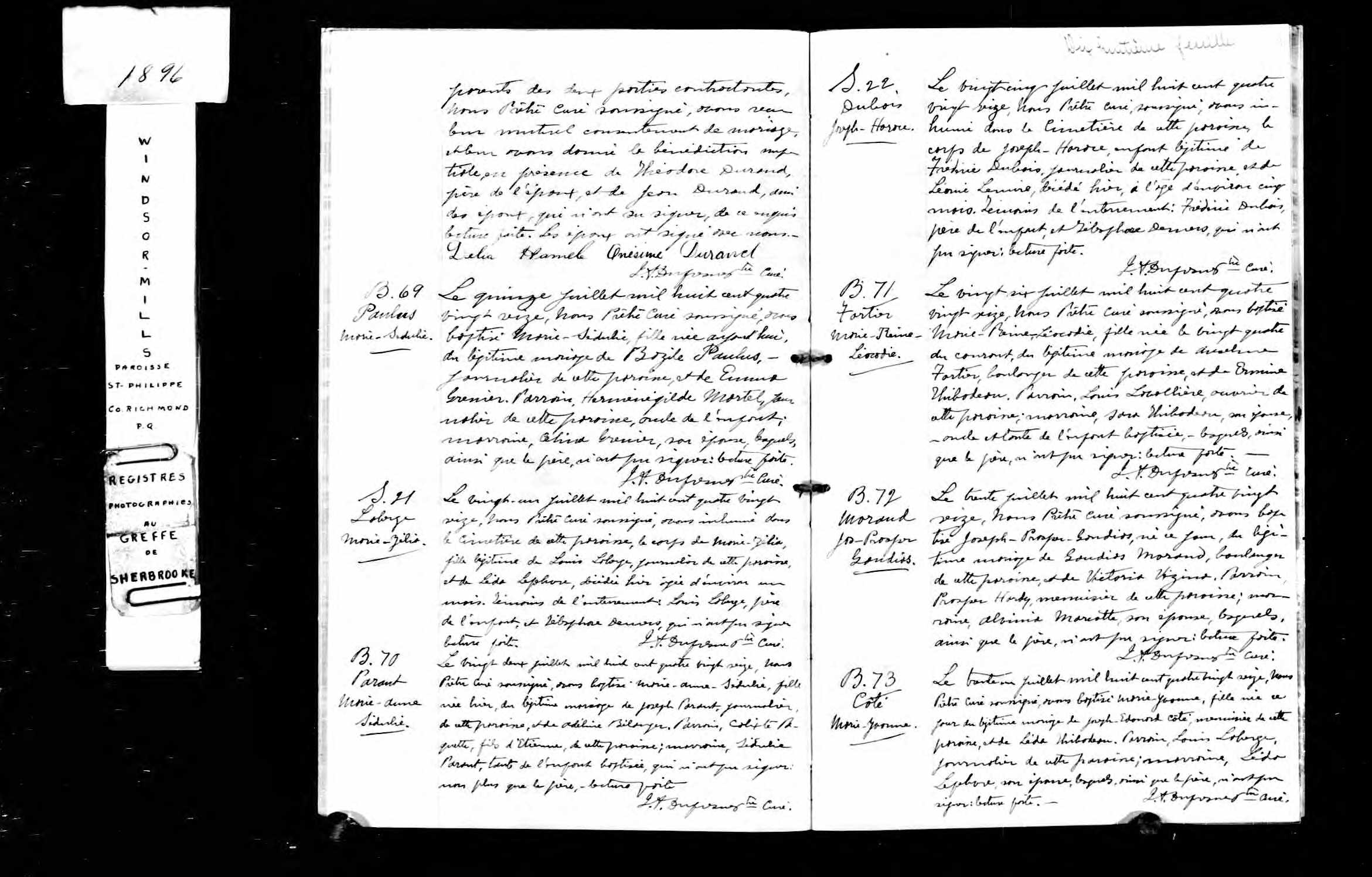 Acte de baptême Acte de baptême